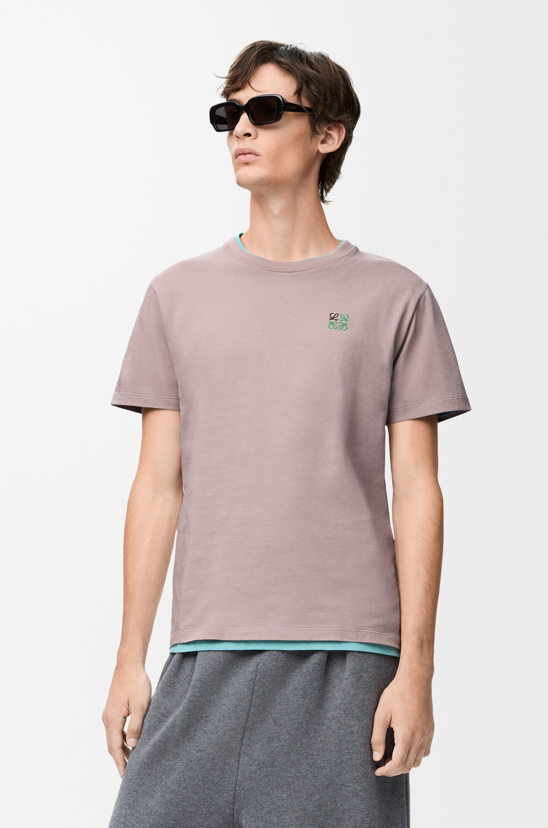 LOEWE Regular fit T-shirt in cotton Light Pink