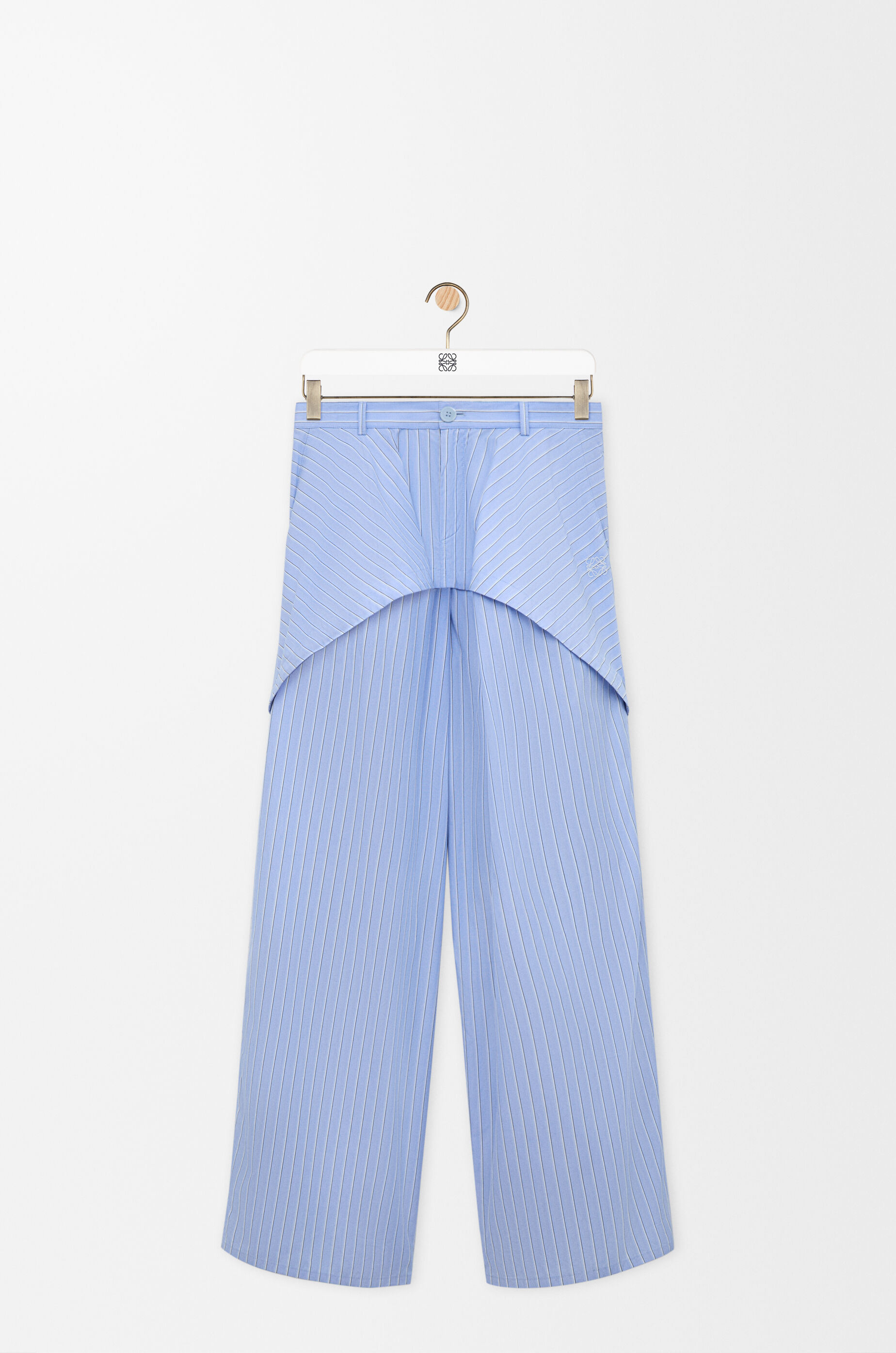 LOEWE Trousers in cotton Blue/Multicolor
