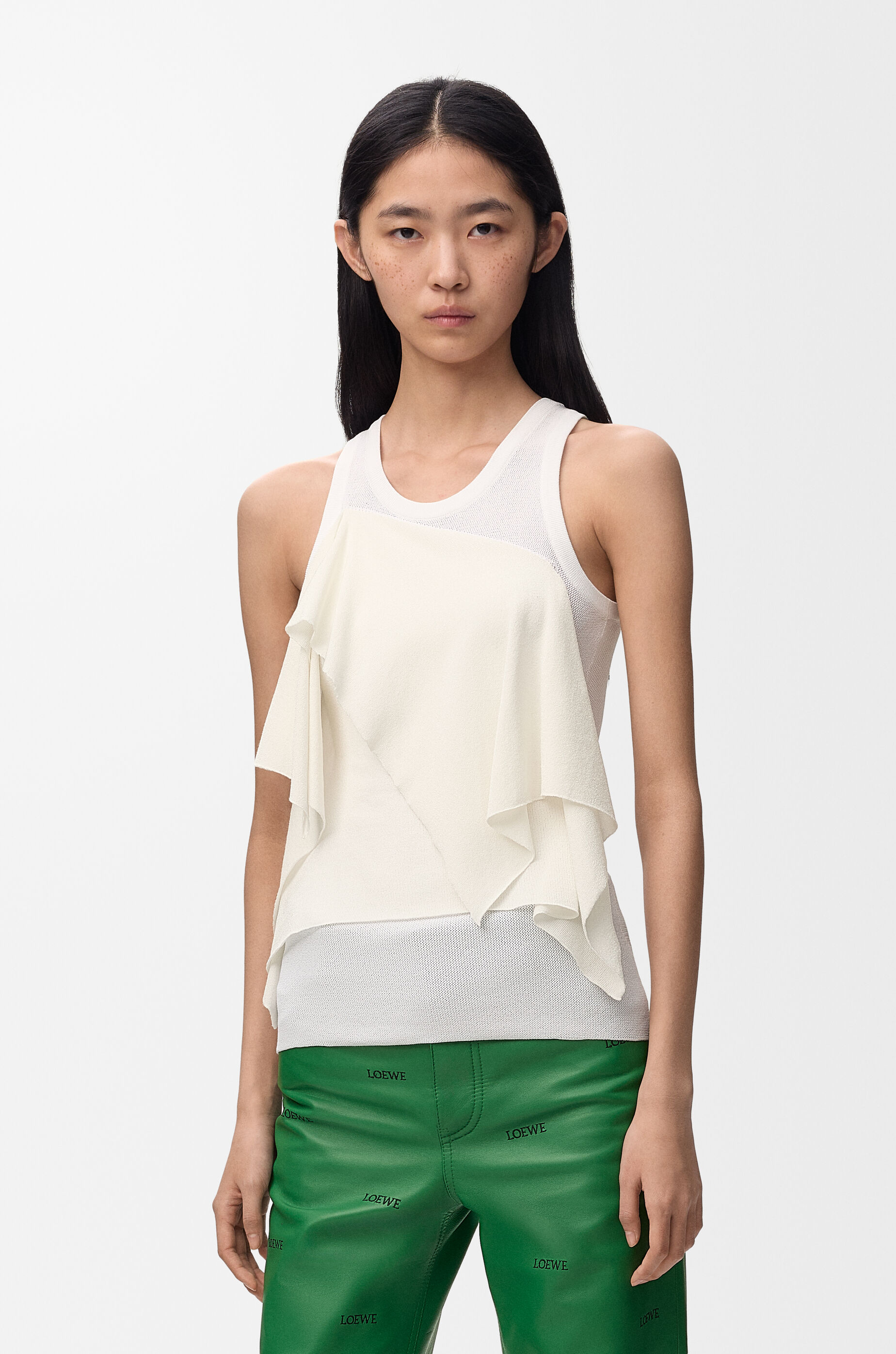 LOEWE Top in viscose blend White