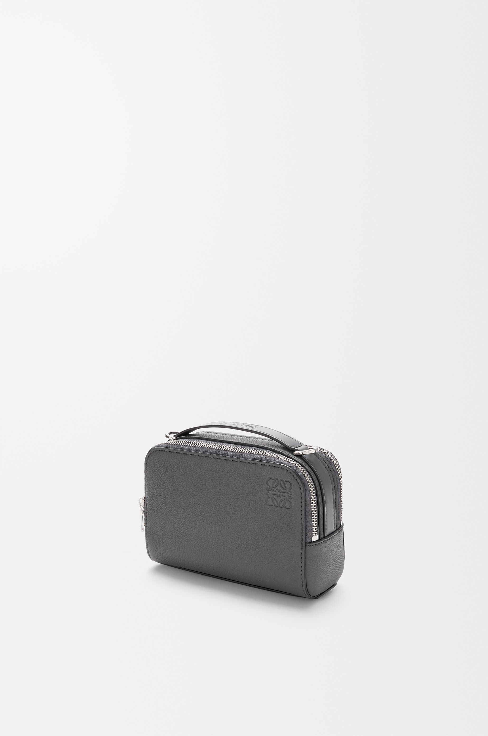 LOEWE Mini crossbody camera bag in soft grained calfskin Anthracite
