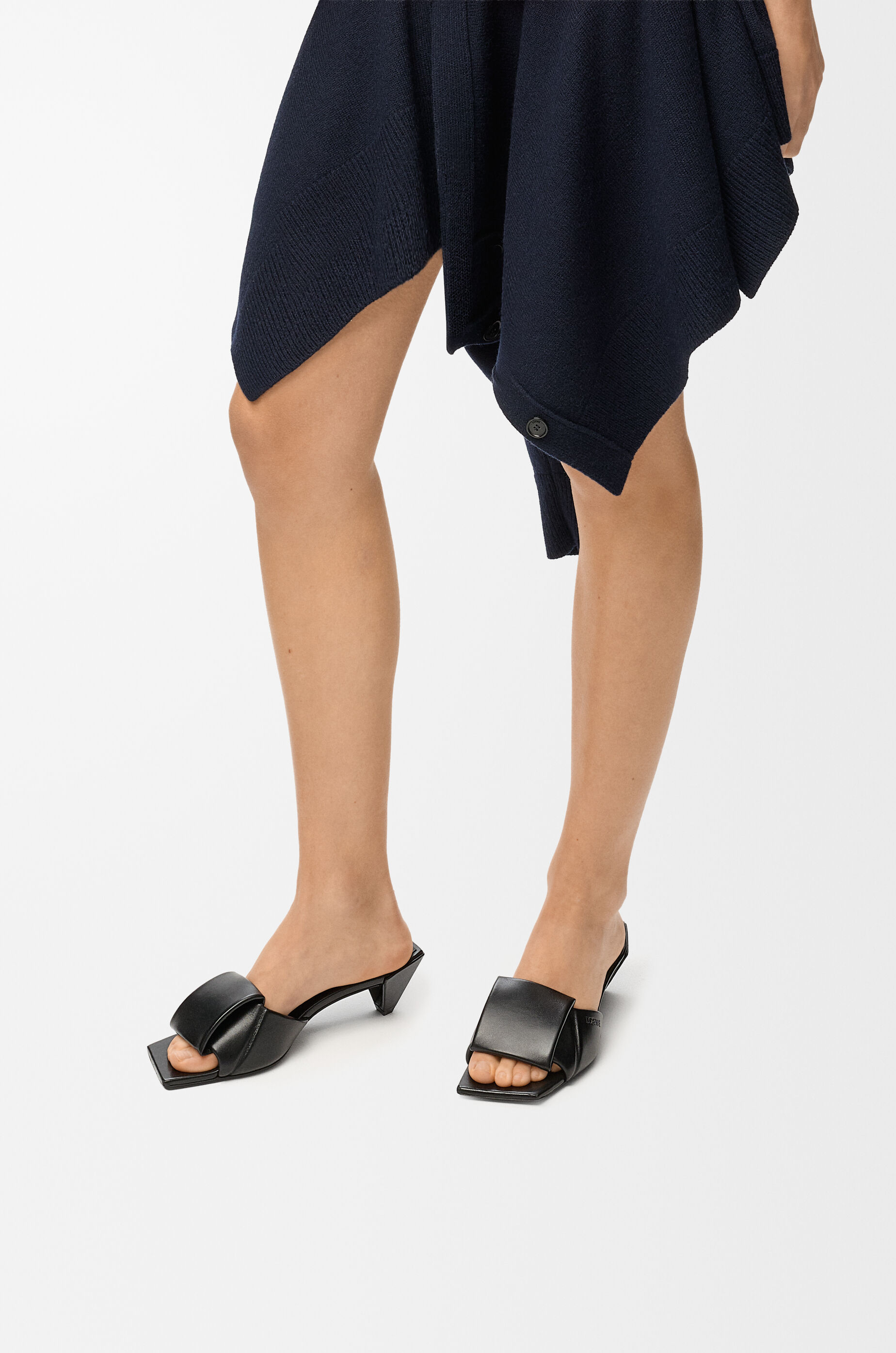 LOEWE Origami slide in lambskin Black