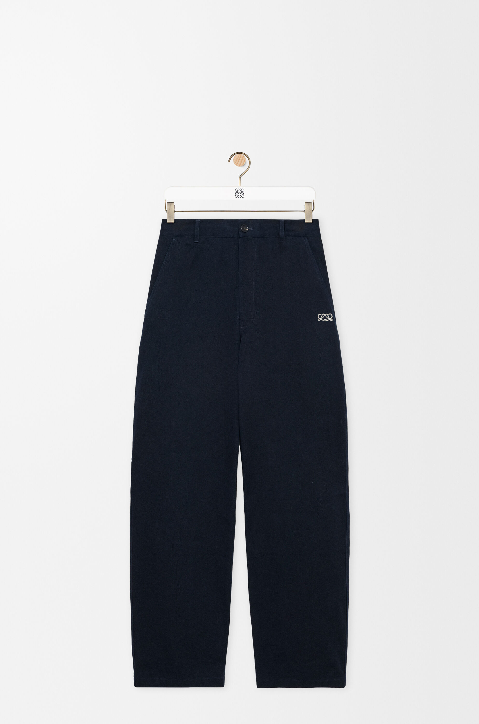 LOEWE Trousers in cotton Dark Navy
