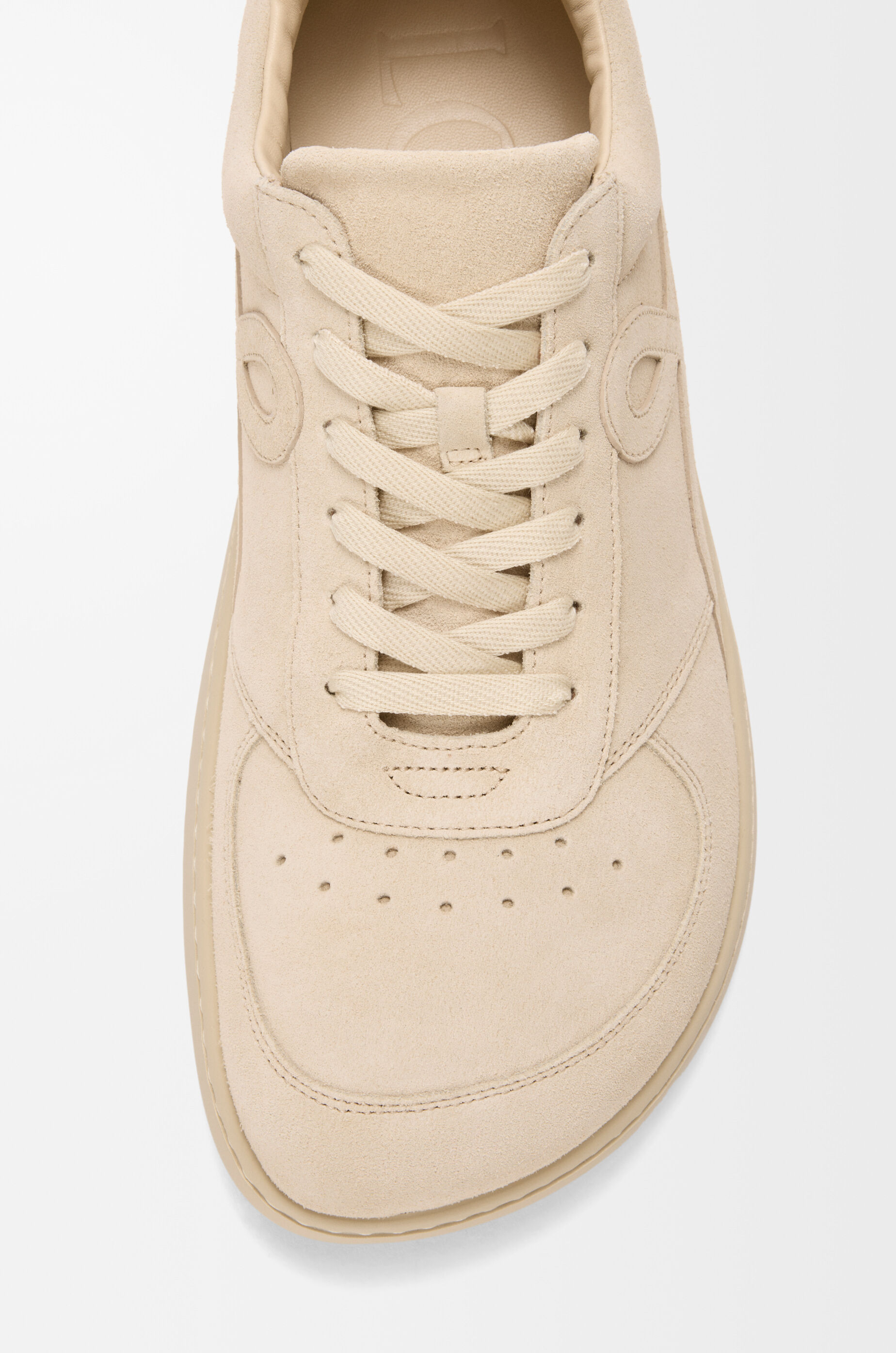 LOEWE Jambo sneaker in suede calfskin  Oat Milk
