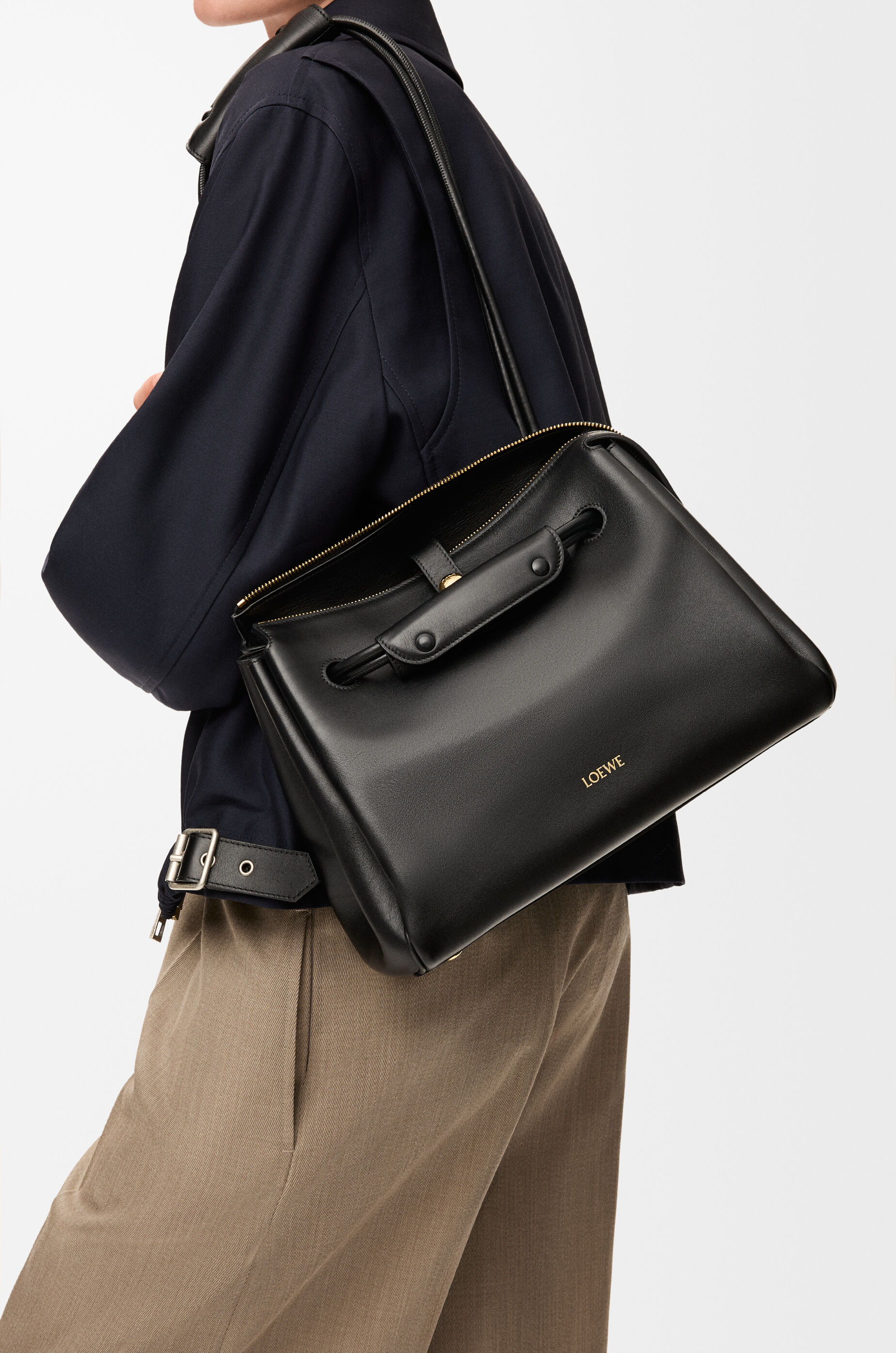 LOEWE Medium Madrid bag in supple calfskin Black