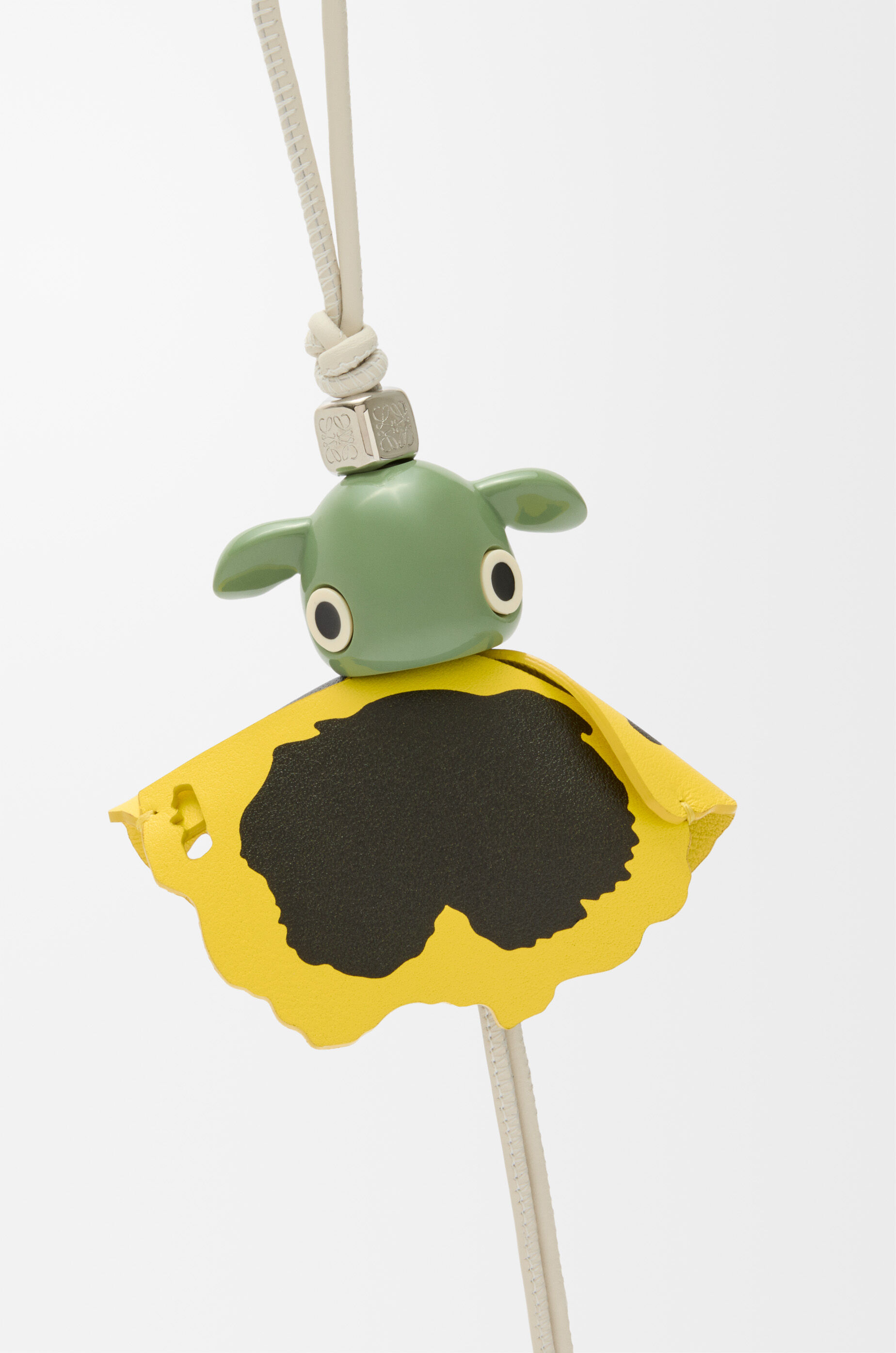 LOEWE Pansy Puzz charm White/Yellow