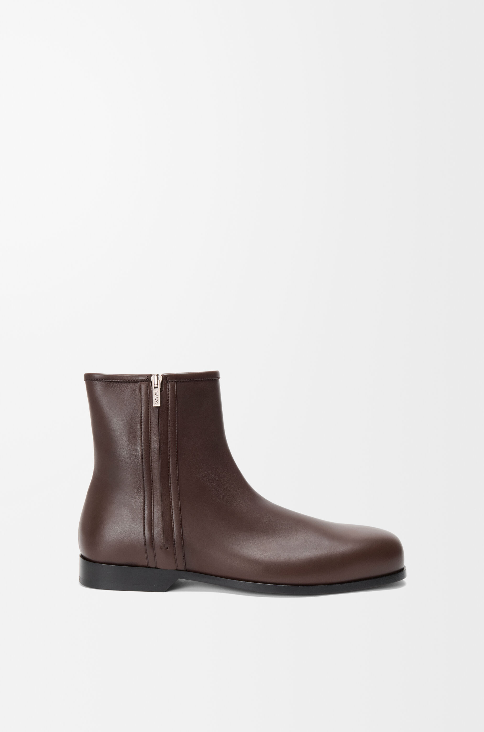 LOEWE Bobine ankle boot in smooth calfskin Cacao