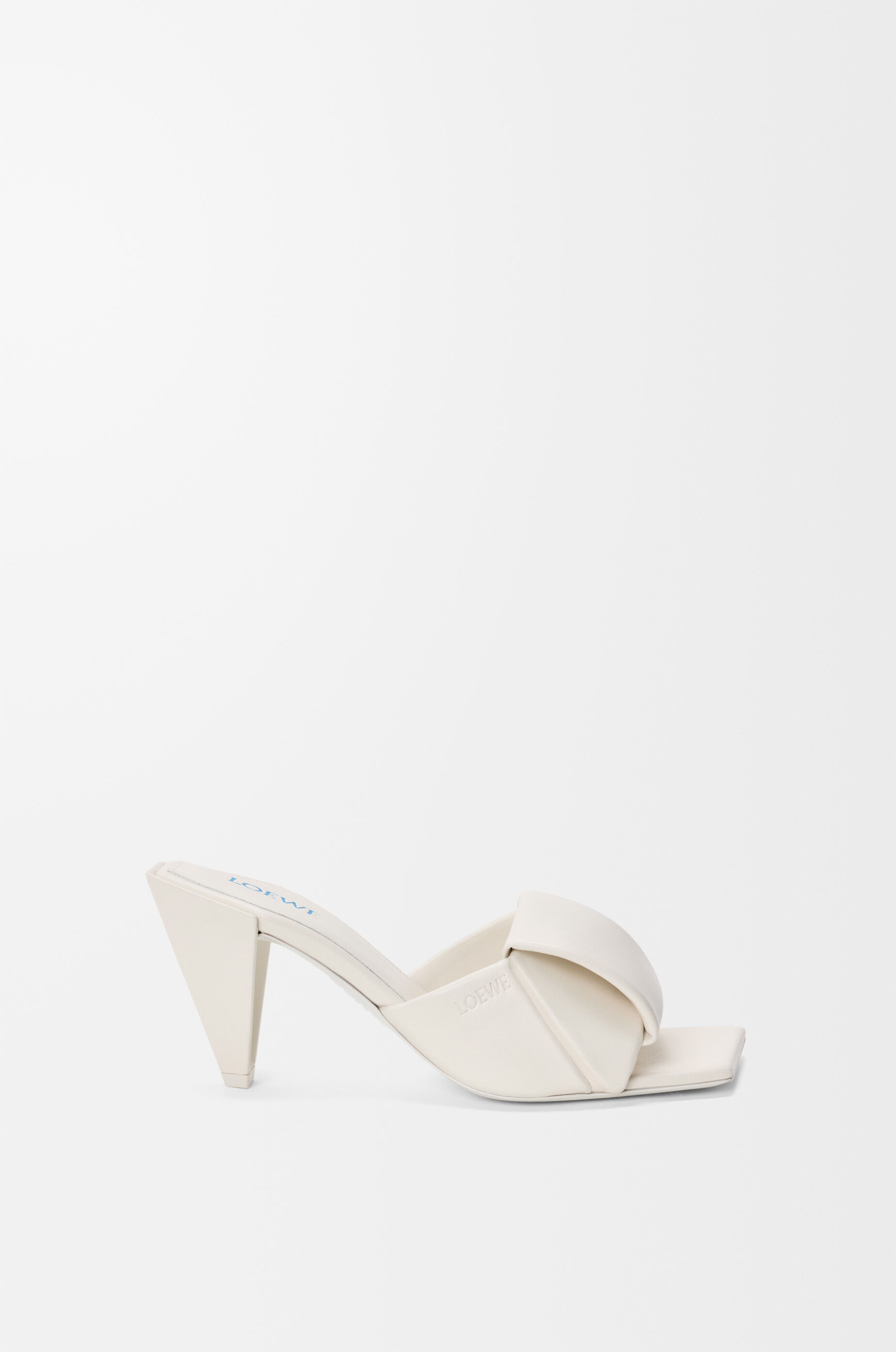 LOEWE Origami slide in lambskin White