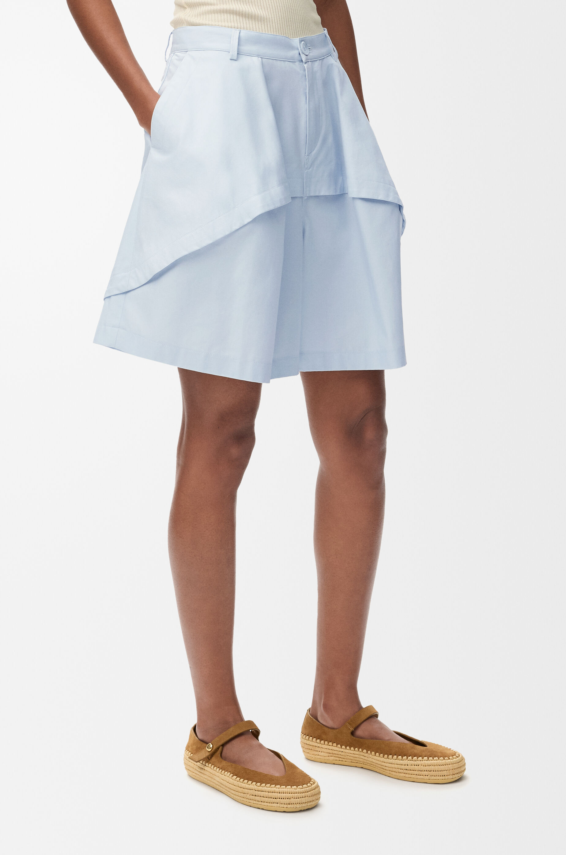 LOEWE Shorts in cotton Light Blue