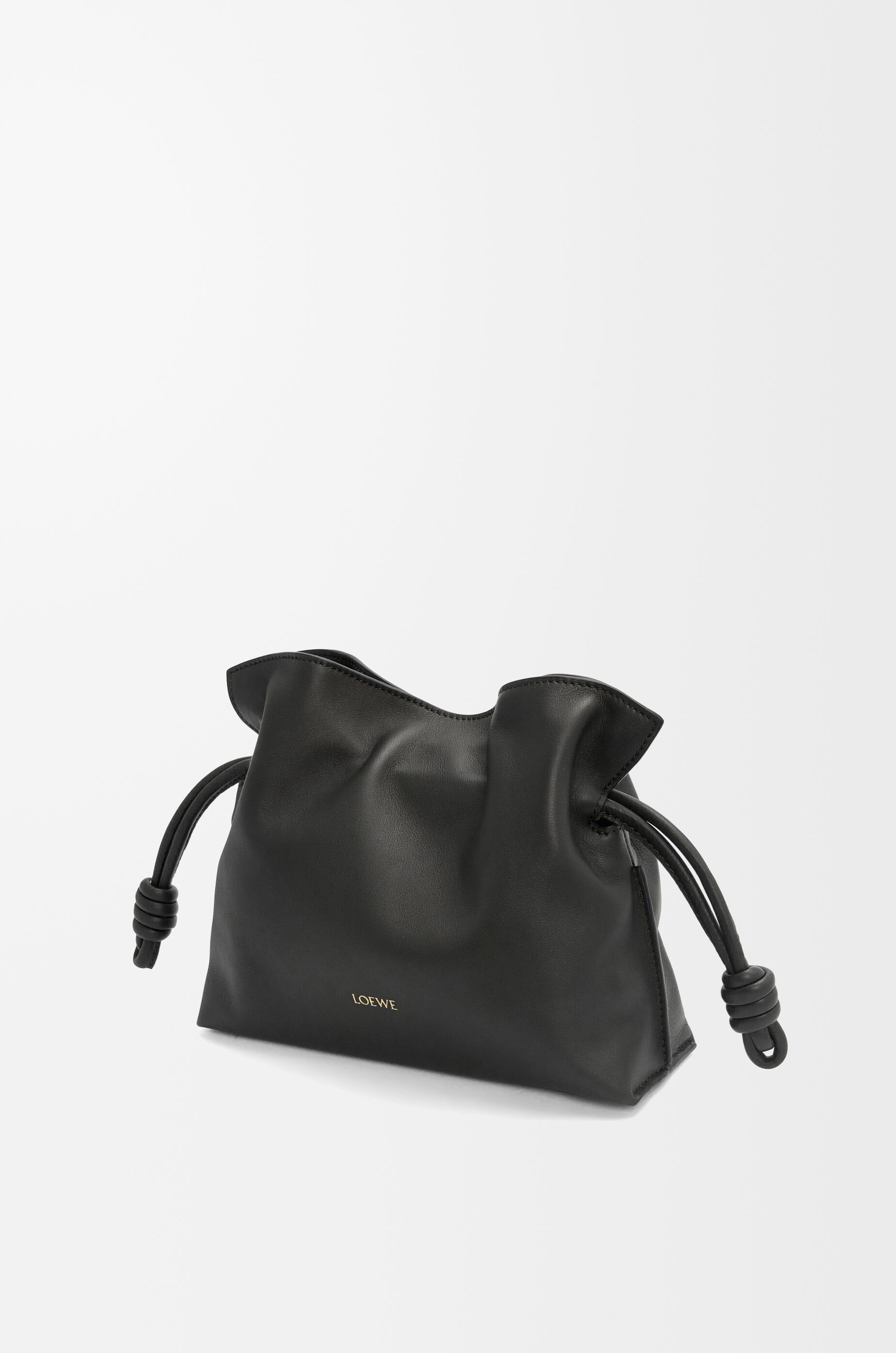 LOEWE Mini Flamenco clutch in nappa calfskin Black