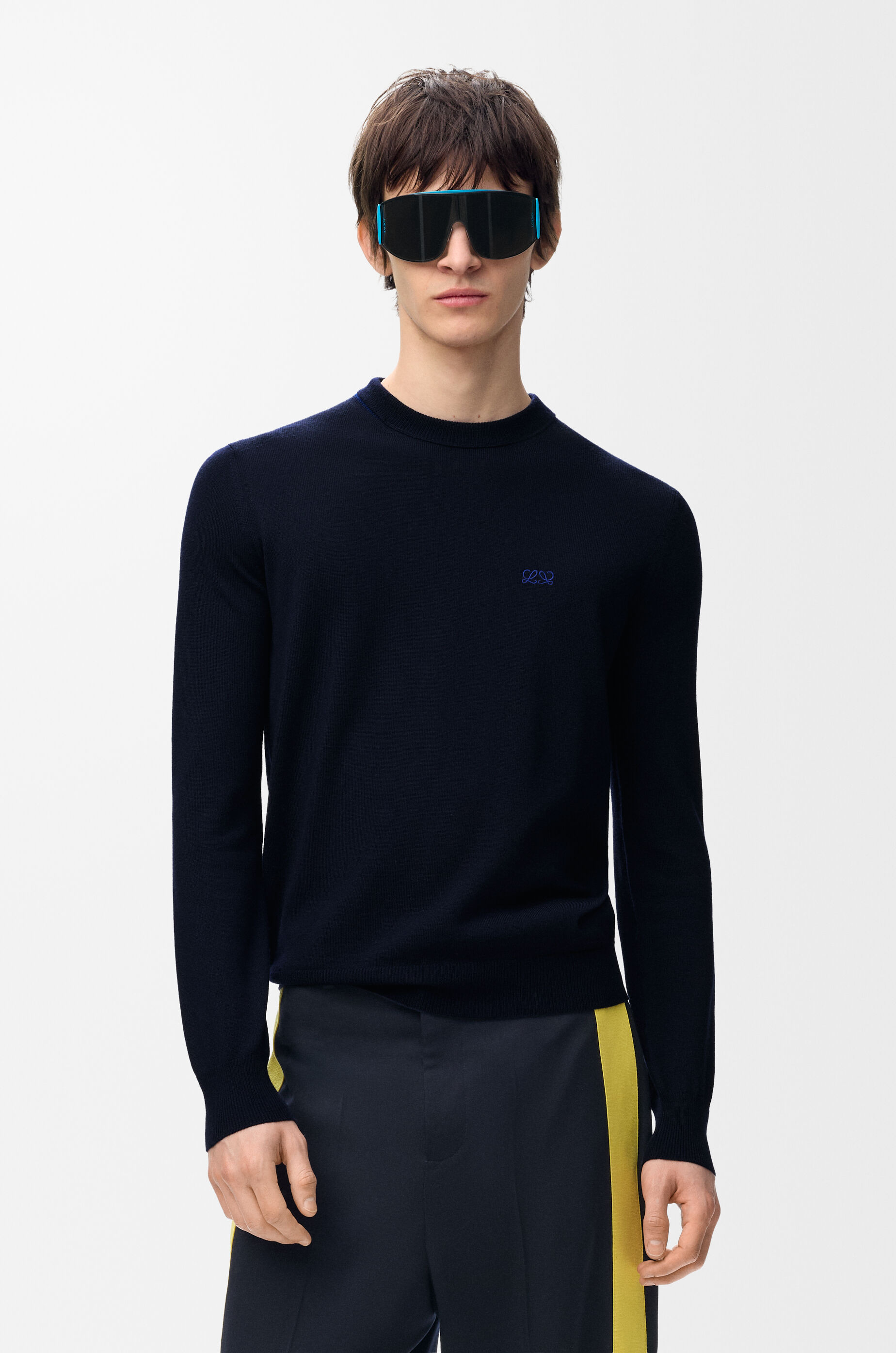 LOEWE Sweater in merino wool Navy/Blue