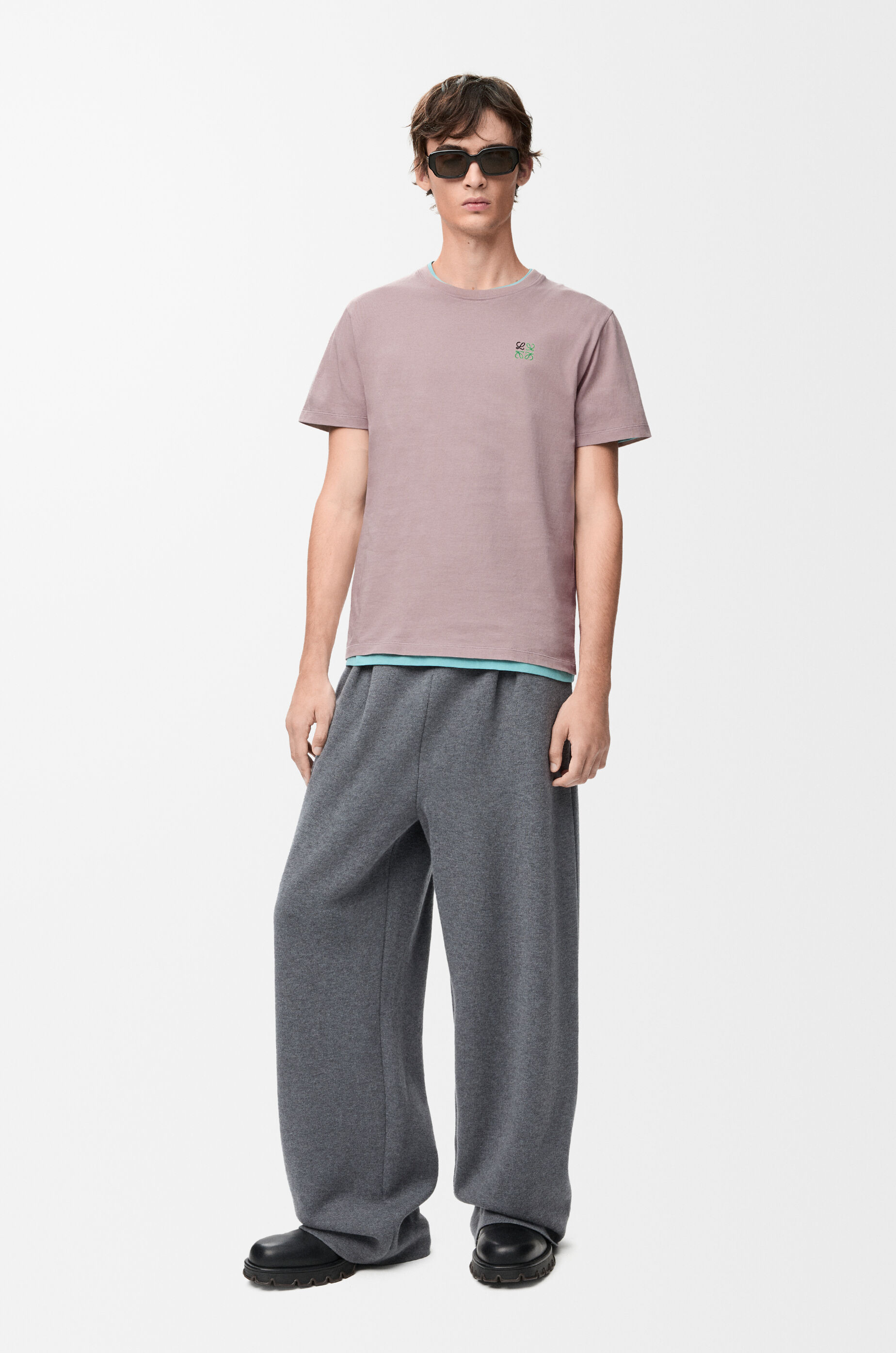 LOEWE Regular fit T-shirt in cotton Light Pink