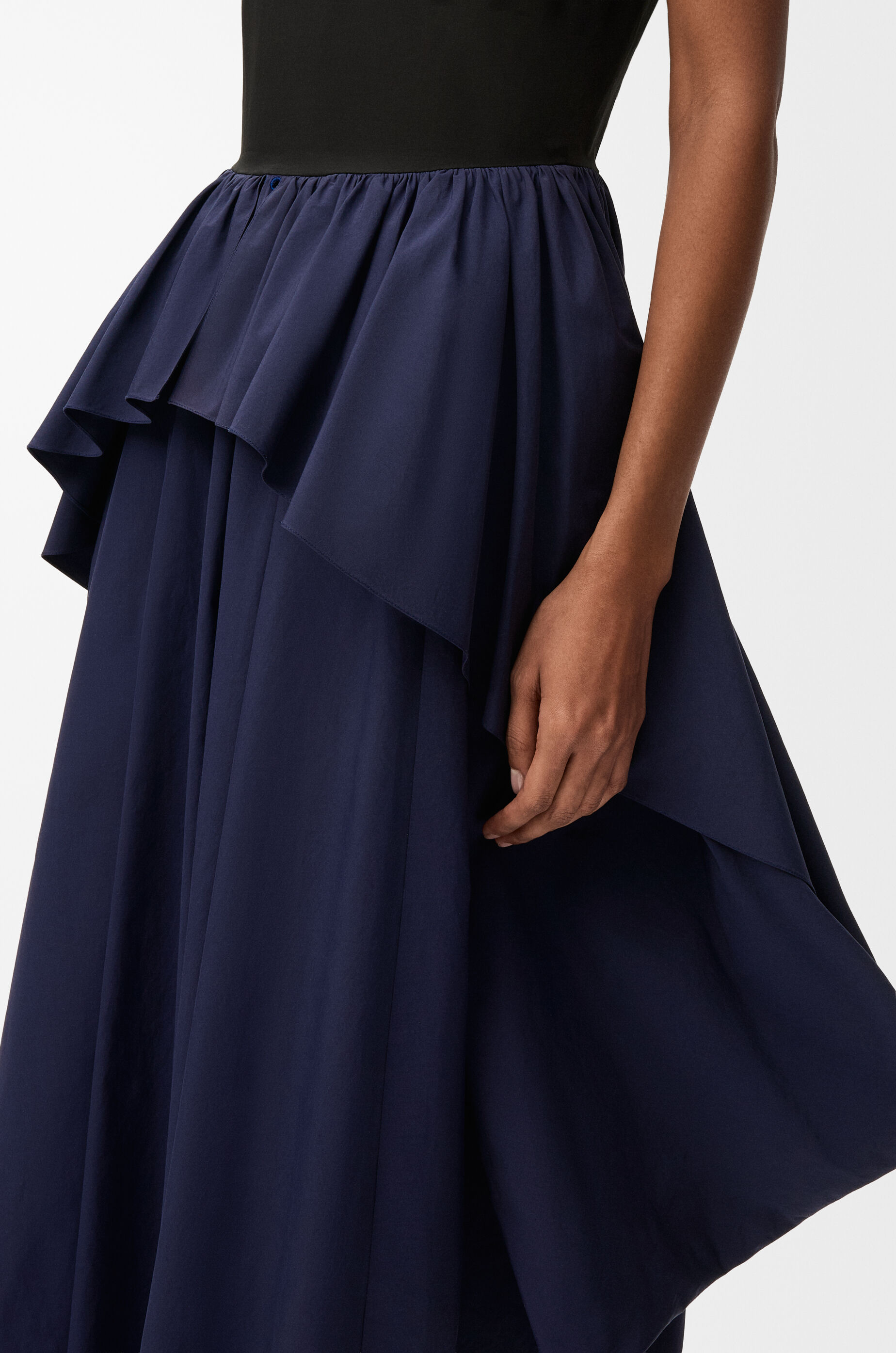 LOEWE Dress in cotton Black/Navy