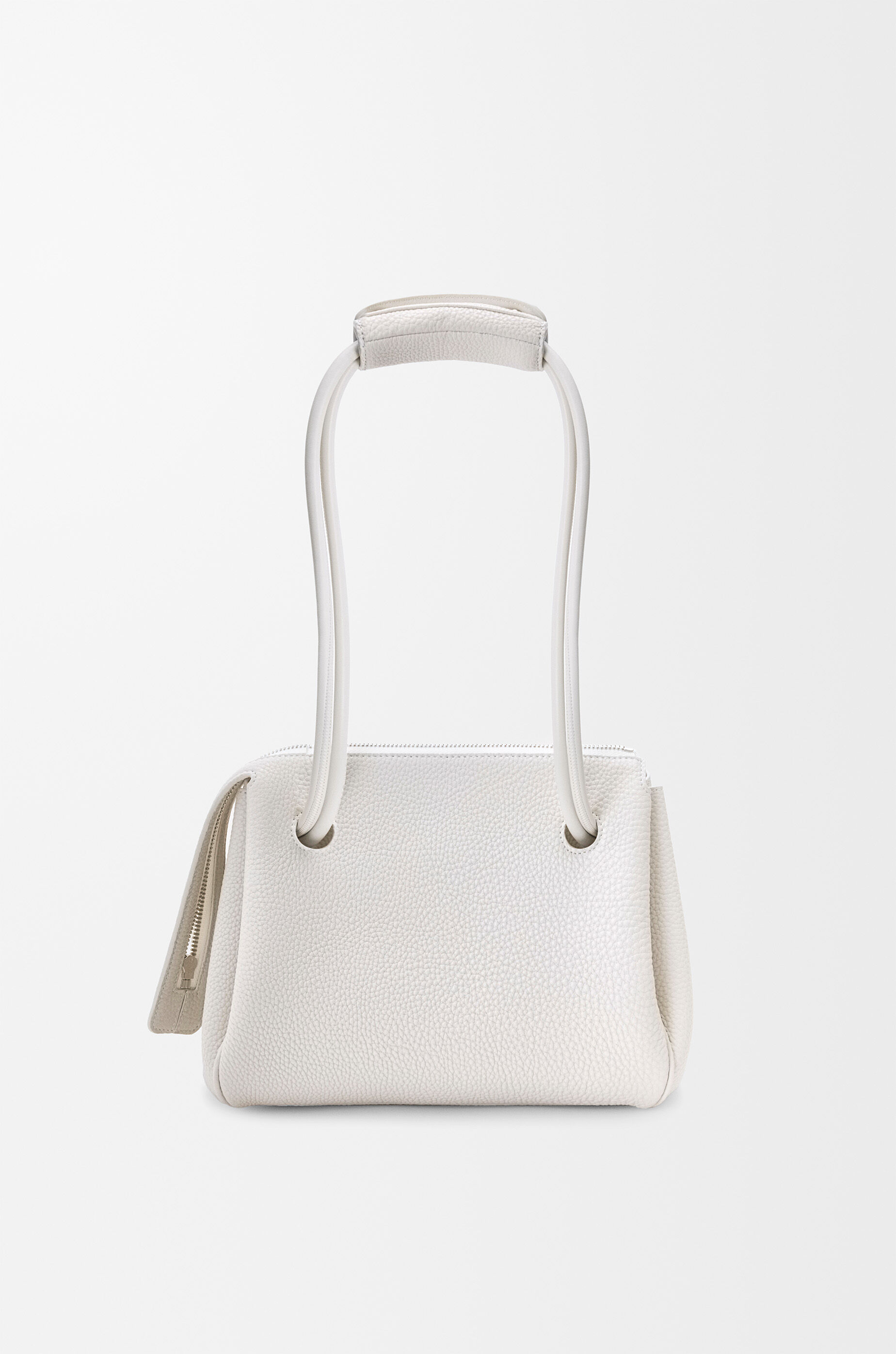 LOEWE Small Madrid bag in supple grained calfskin Soft White