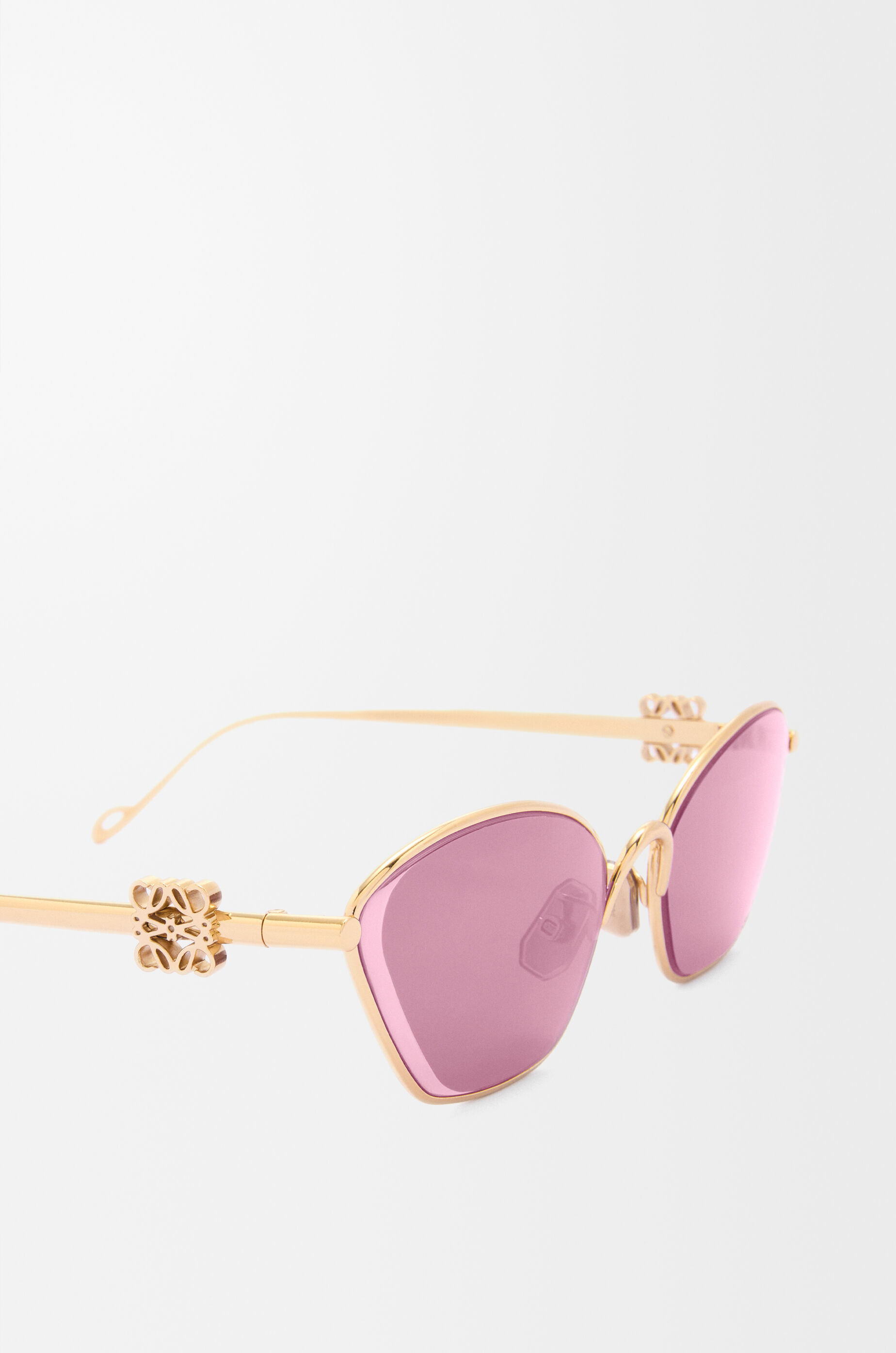 LOEWE Anagram hexagonal sunglasses Burgundy