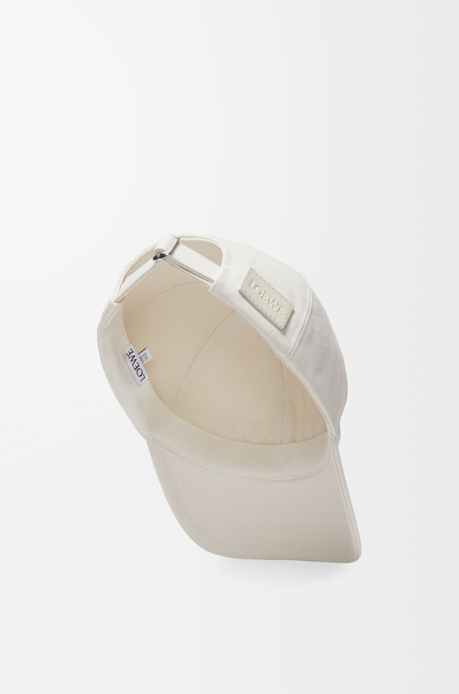 LOEWE Cap in canvas Soft White