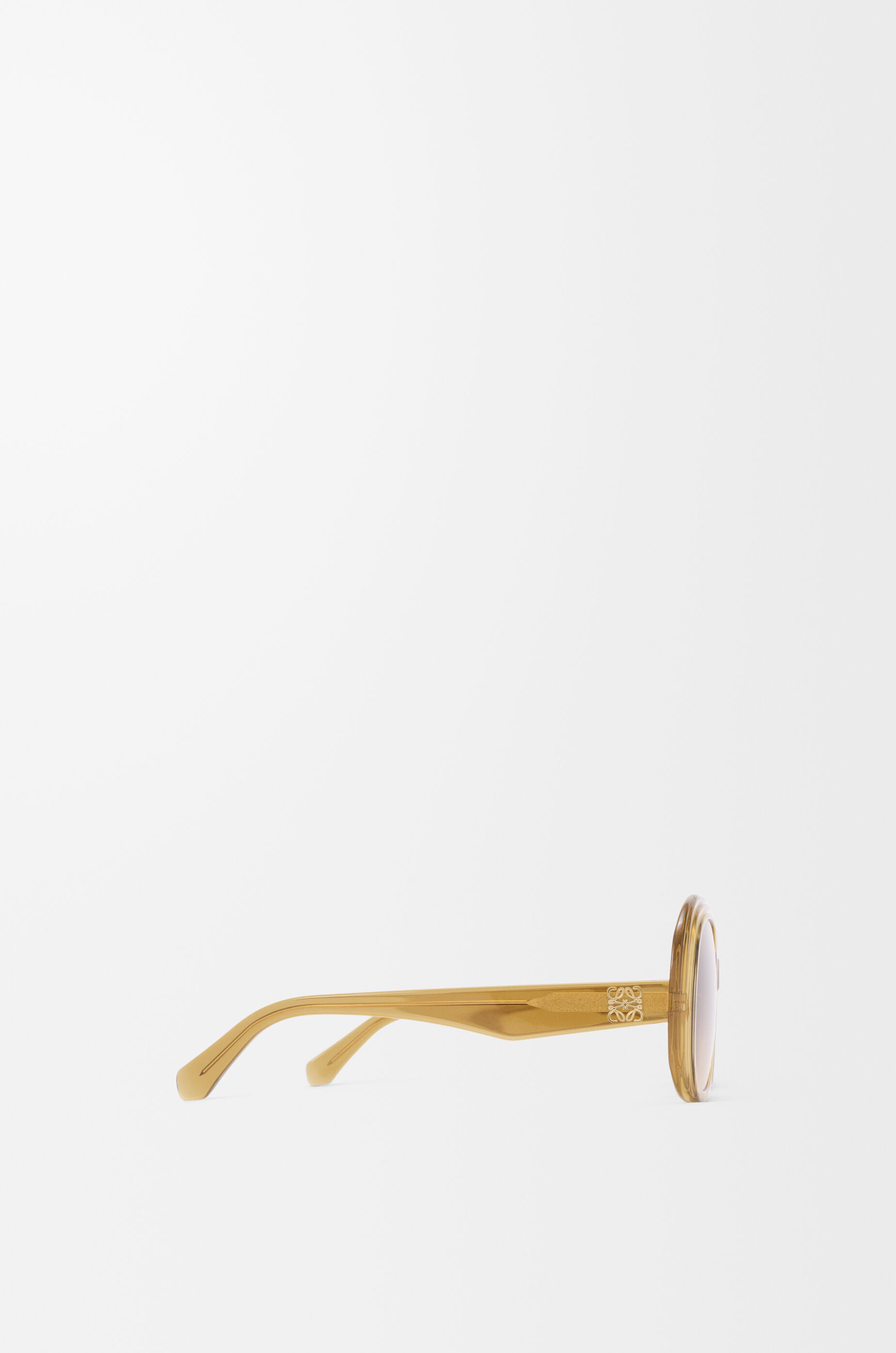 LOEWE Mini Anagram Steps Square sunglasses Transparent Olive