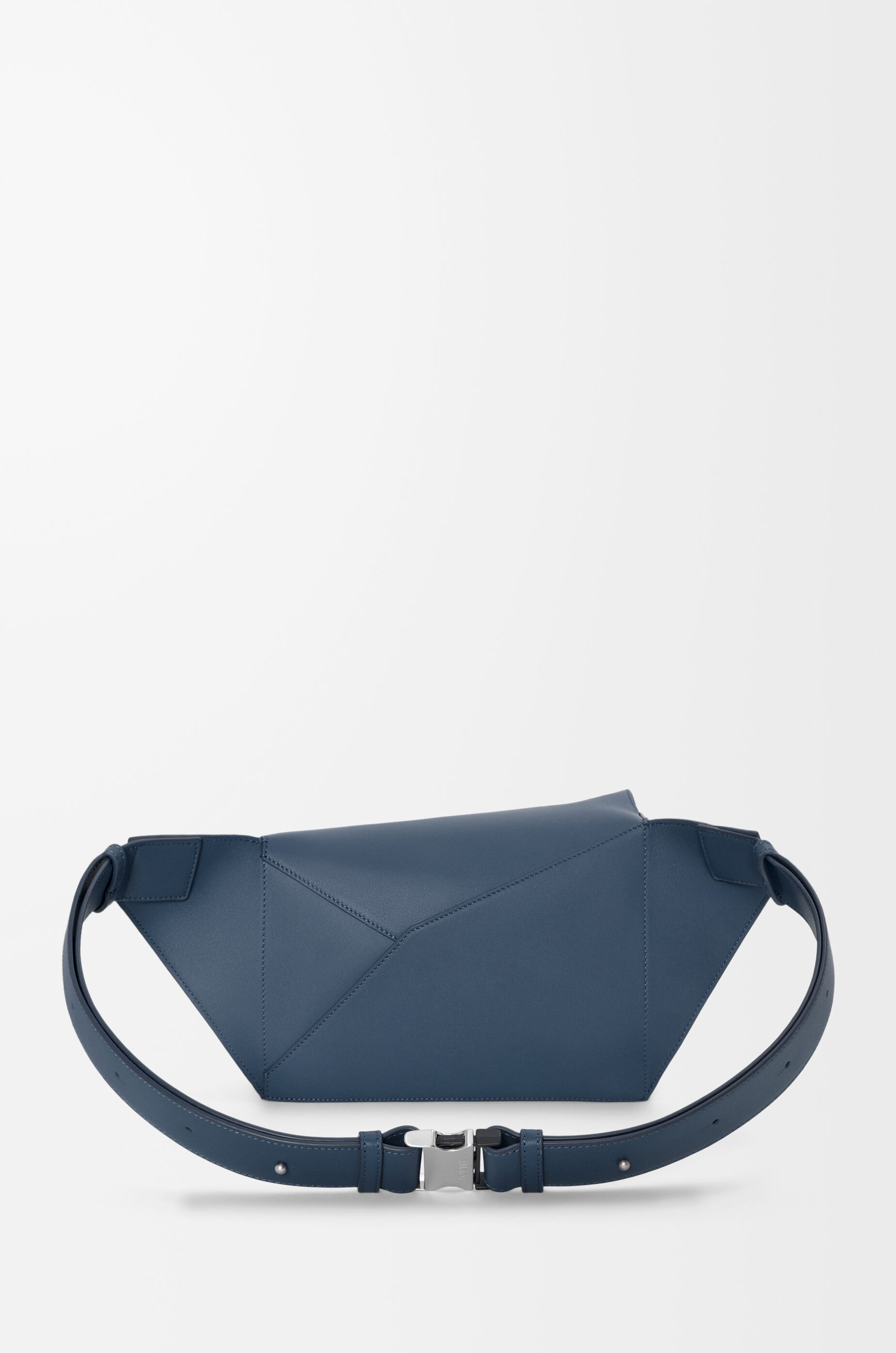 LOEWE Small Puzzle Edge bumbag in classic calfskin Indigo Dye