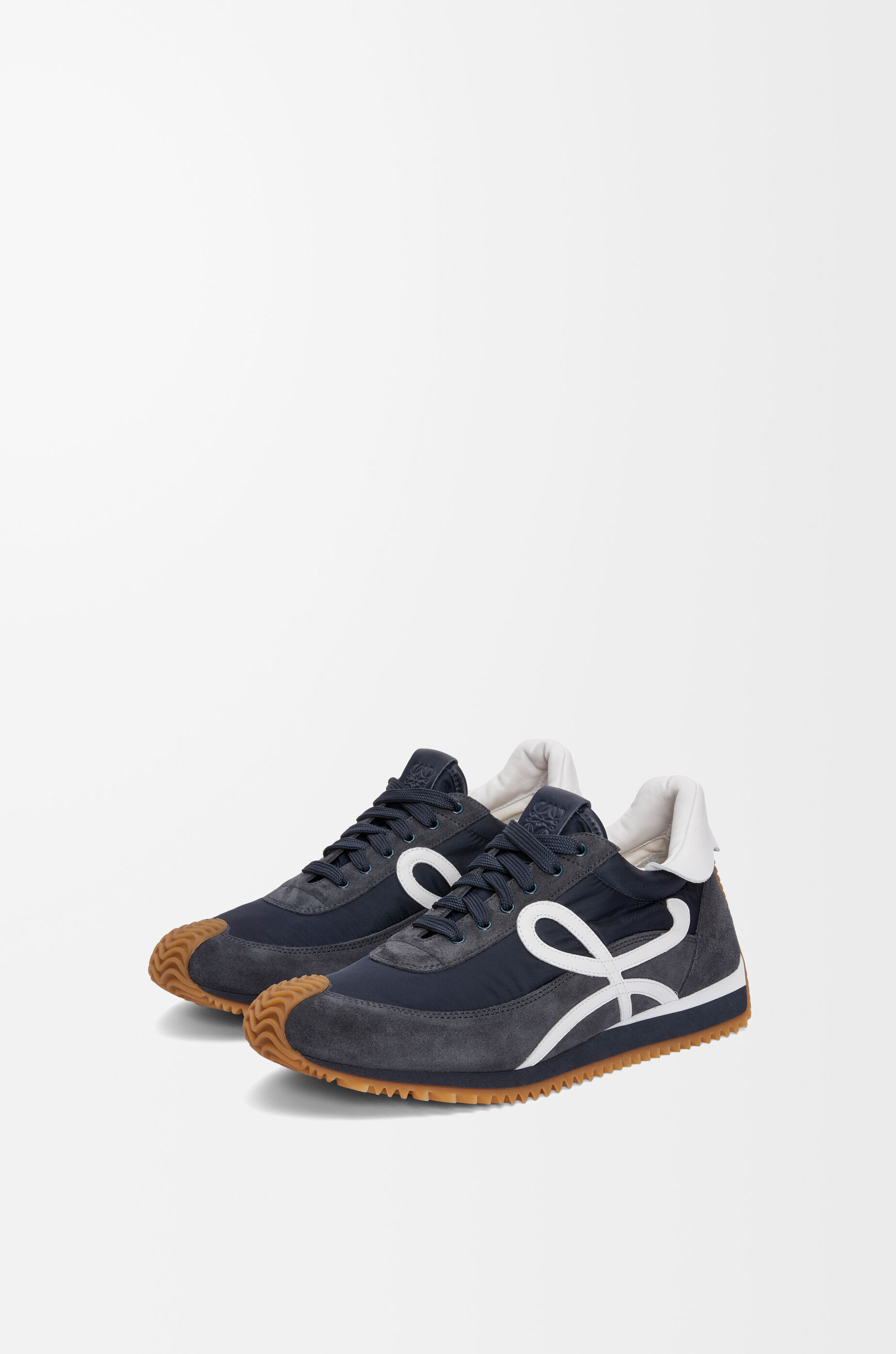 LOEWE Flow Runner 2.0 in nylon and suede Dark Navy