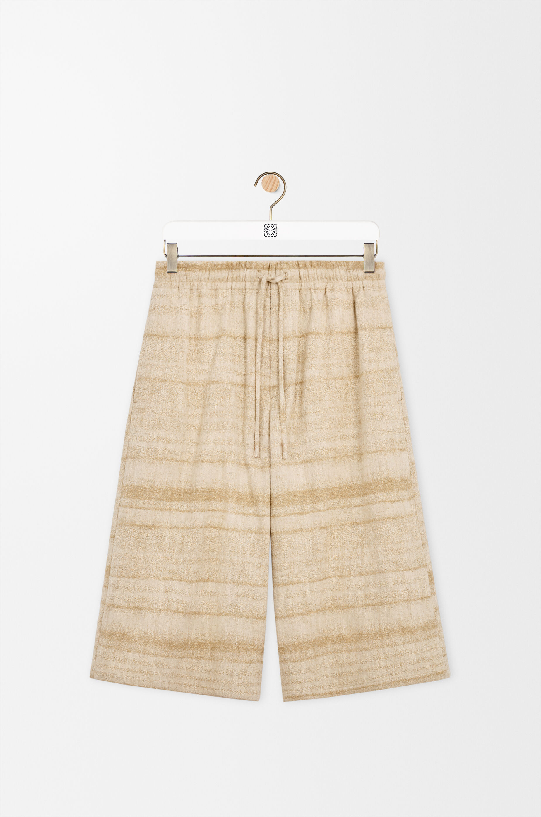 LOEWE Drawstring shorts in denim Sand