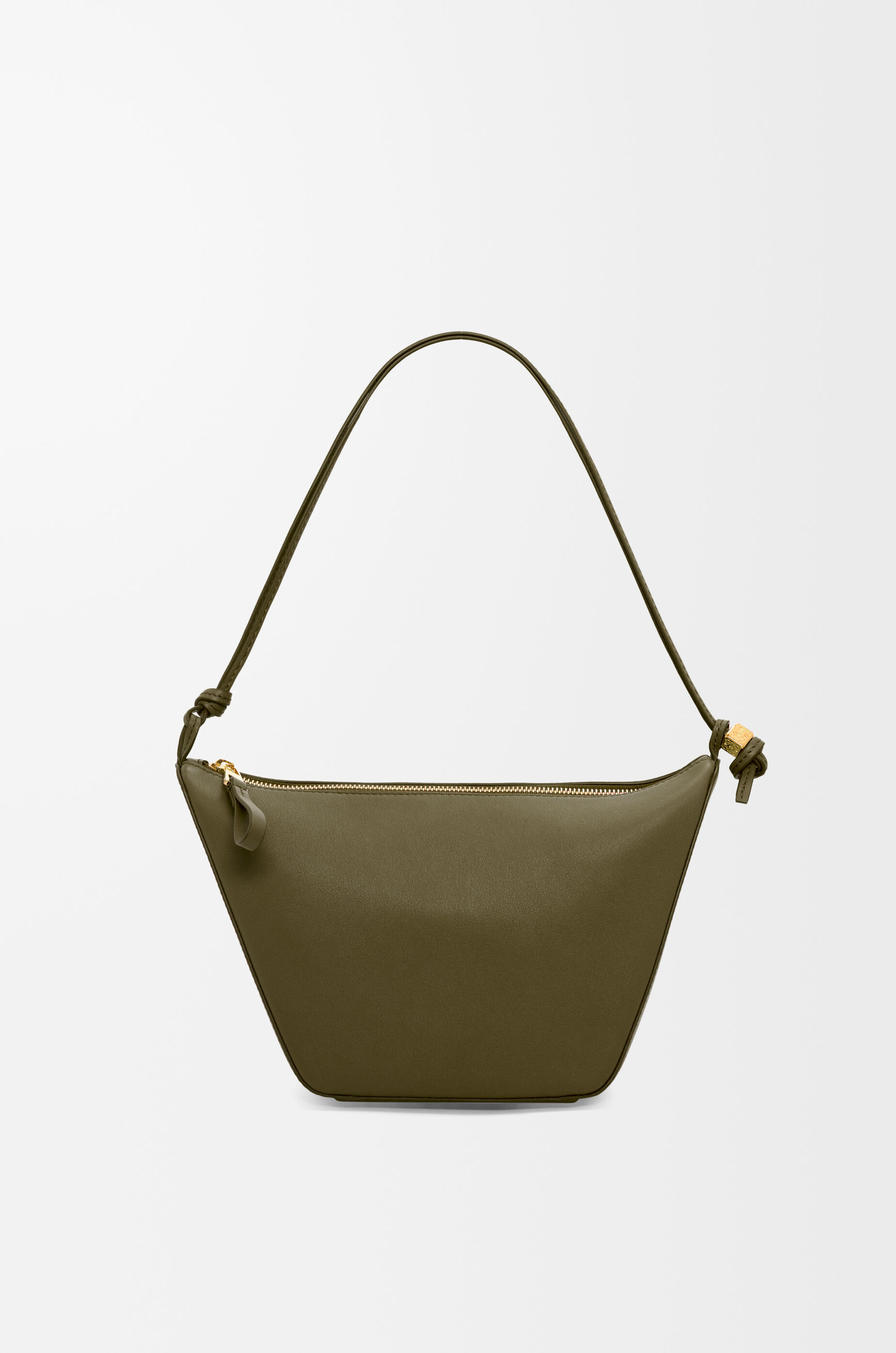 LOEWE Mini Hammock hobo in classic calfskin Dark Khaki