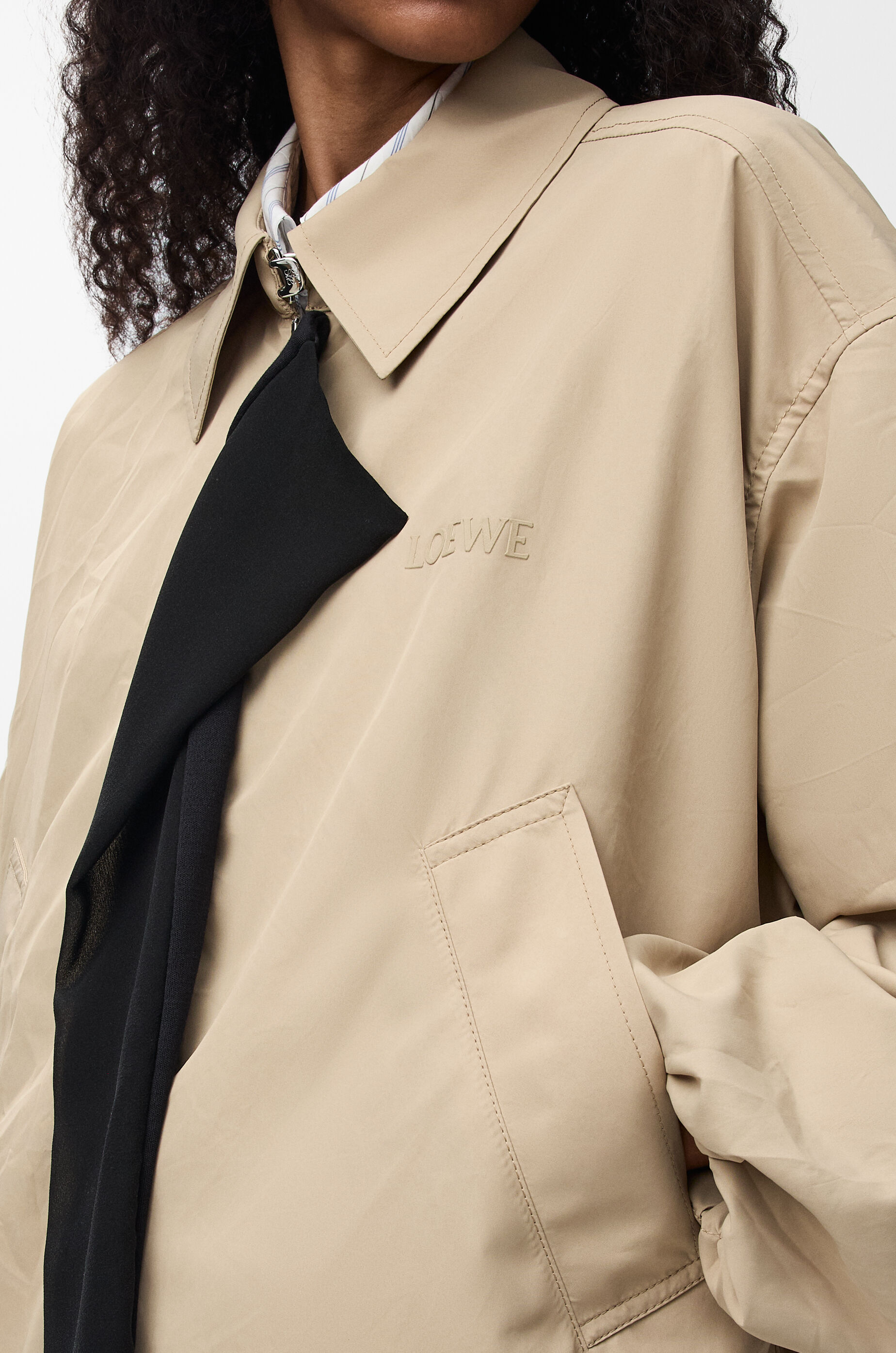 LOEWE Jacket in technical fabric Light Beige