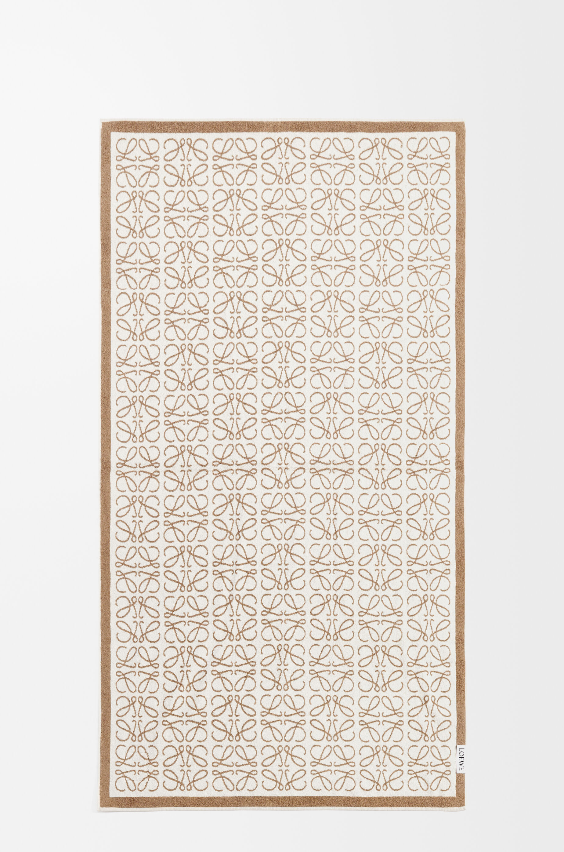 LOEWE Anagram towel in cotton Beige