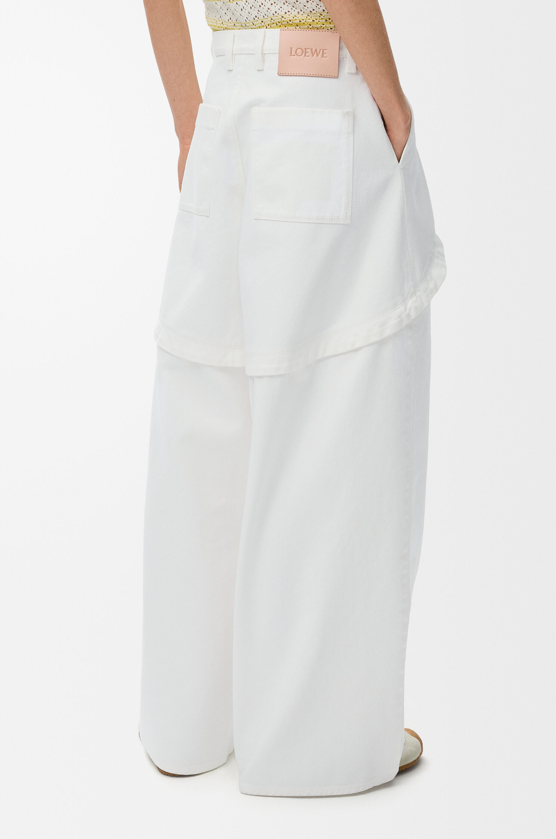 LOEWE Trousers in denim White