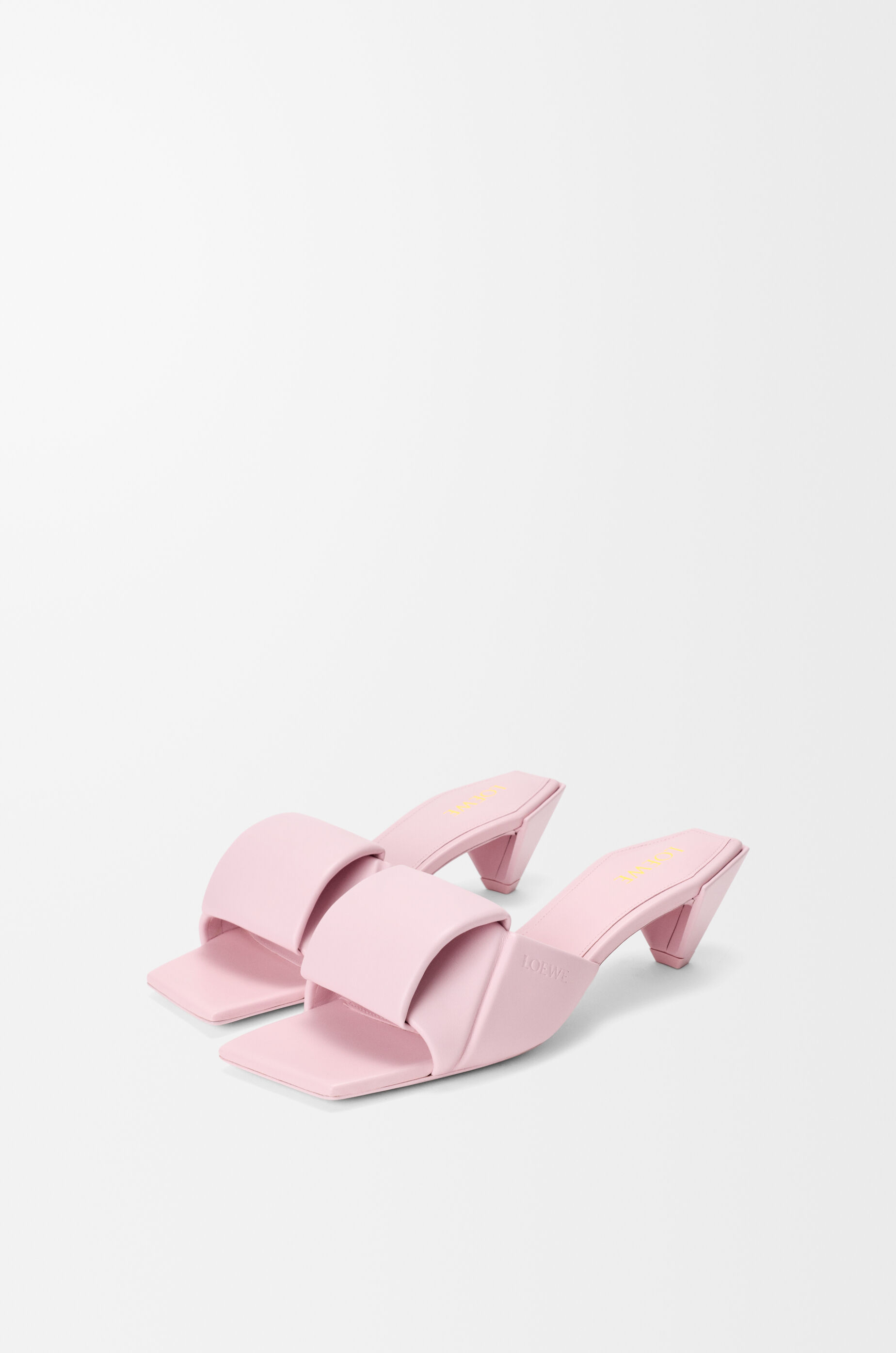 LOEWE Origami slide in lambskin Crystal Pink