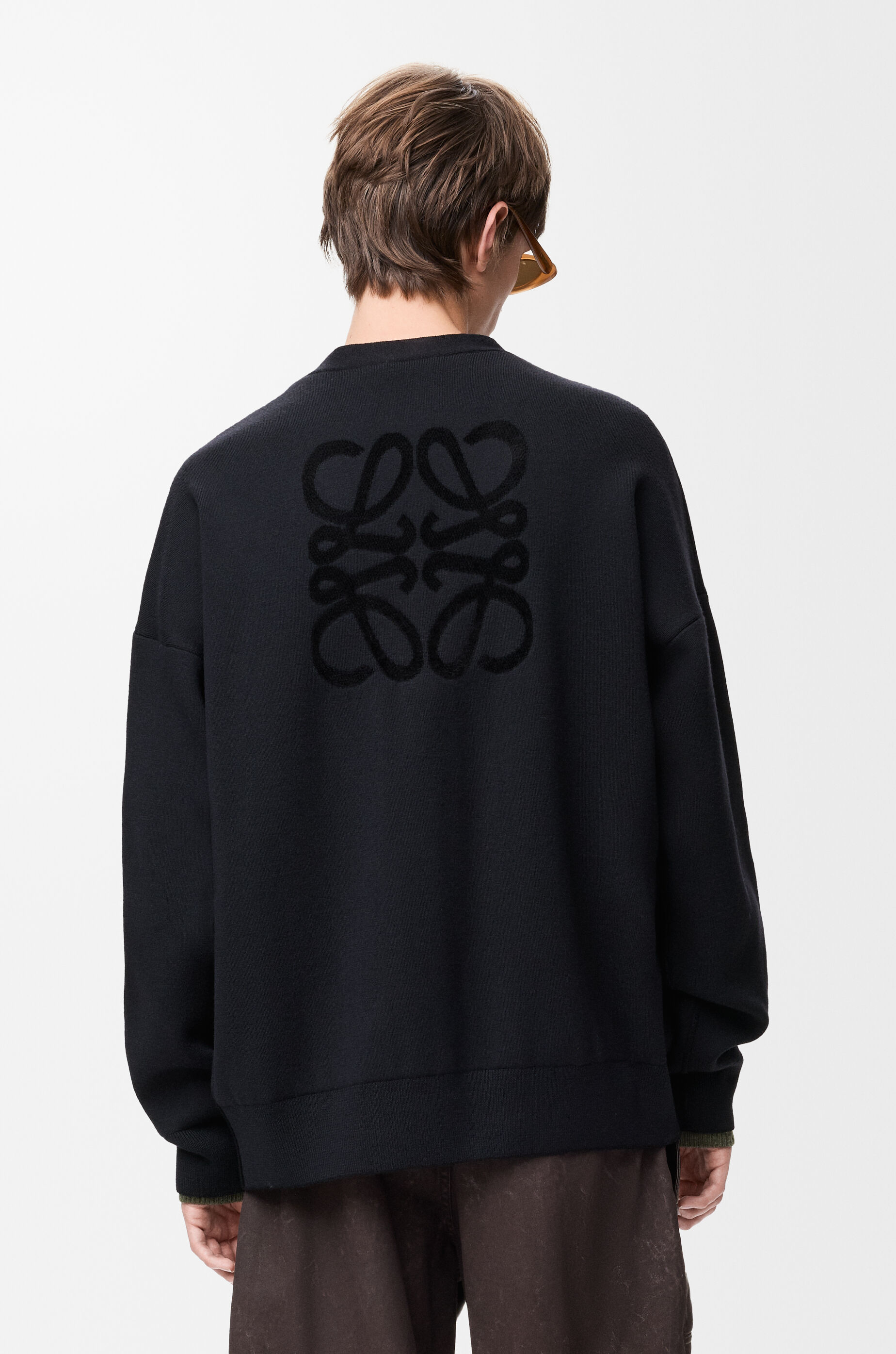 LOEWE Cardigan in wool blend Black