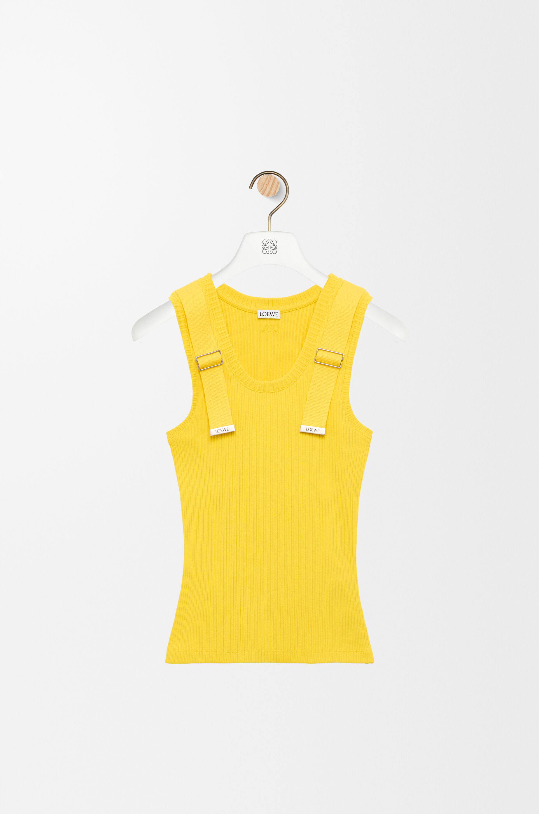 LOEWE Tank top in stretch cotton Yellow