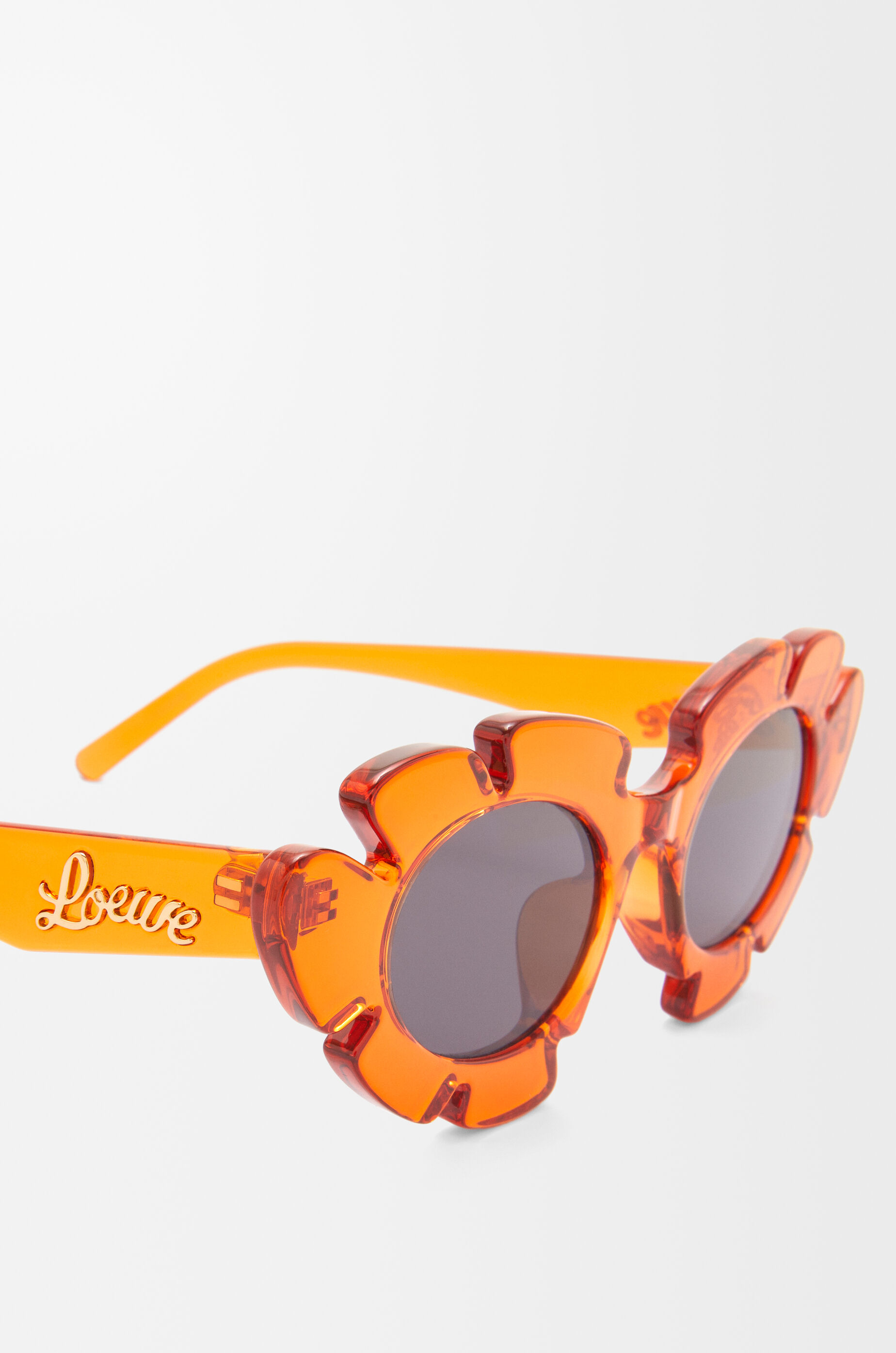 LOEWE Flower sunglasses Transparent Orange