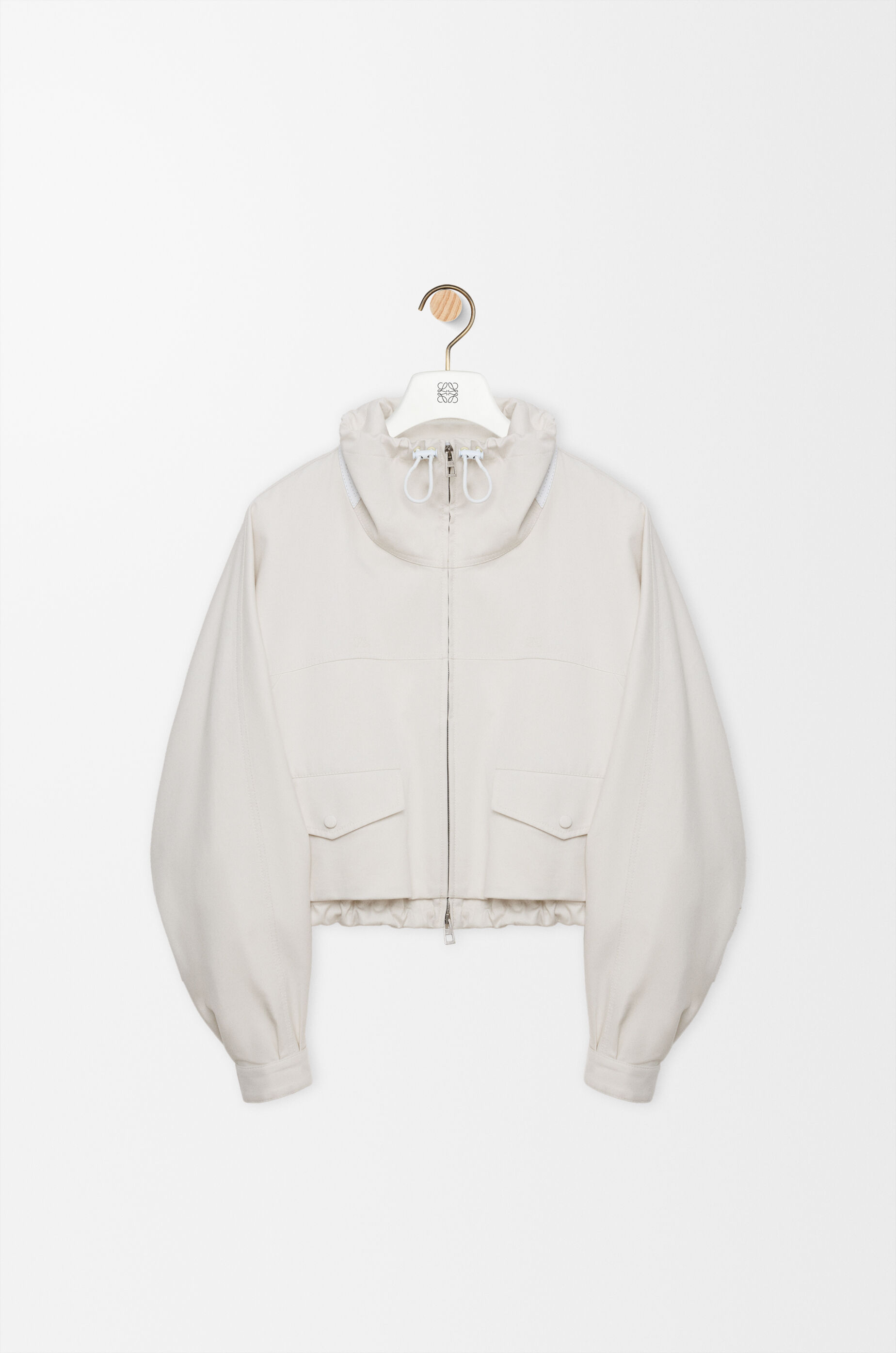 LOEWE Jacket in cotton and silk Ivory