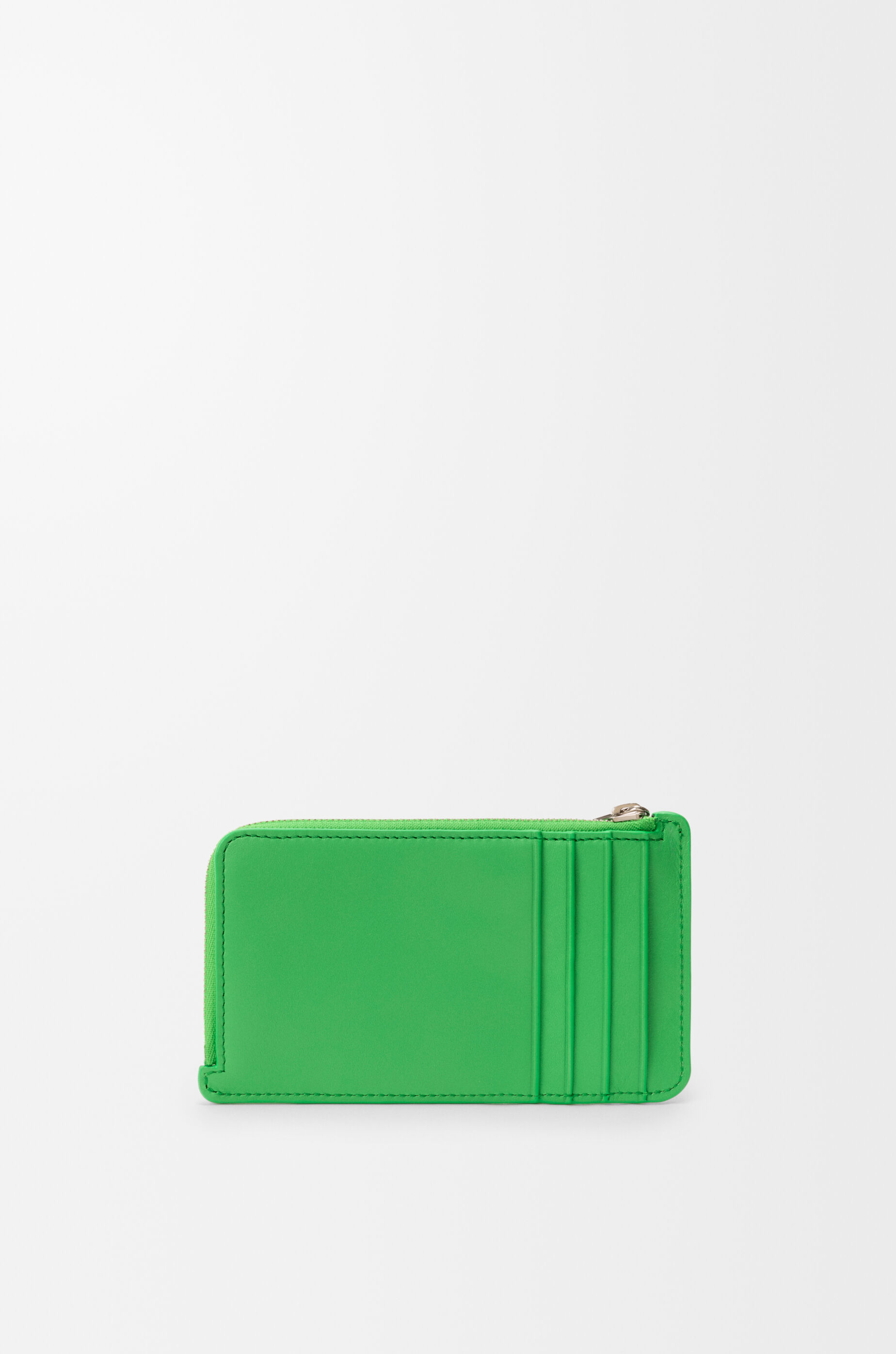 LOEWE Knot coin cardholder in shiny nappa calfskin Clover Green / Deep Navy