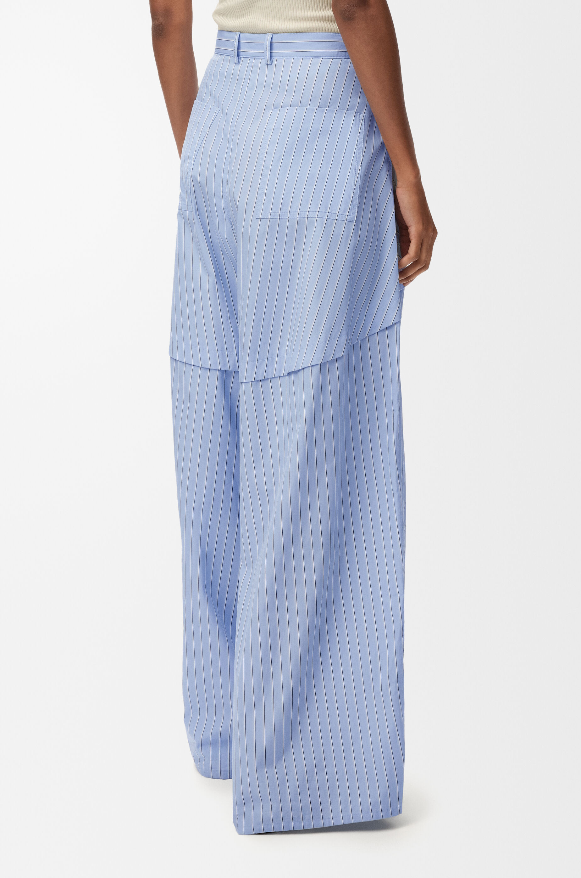 LOEWE Trousers in cotton Blue/Multicolor