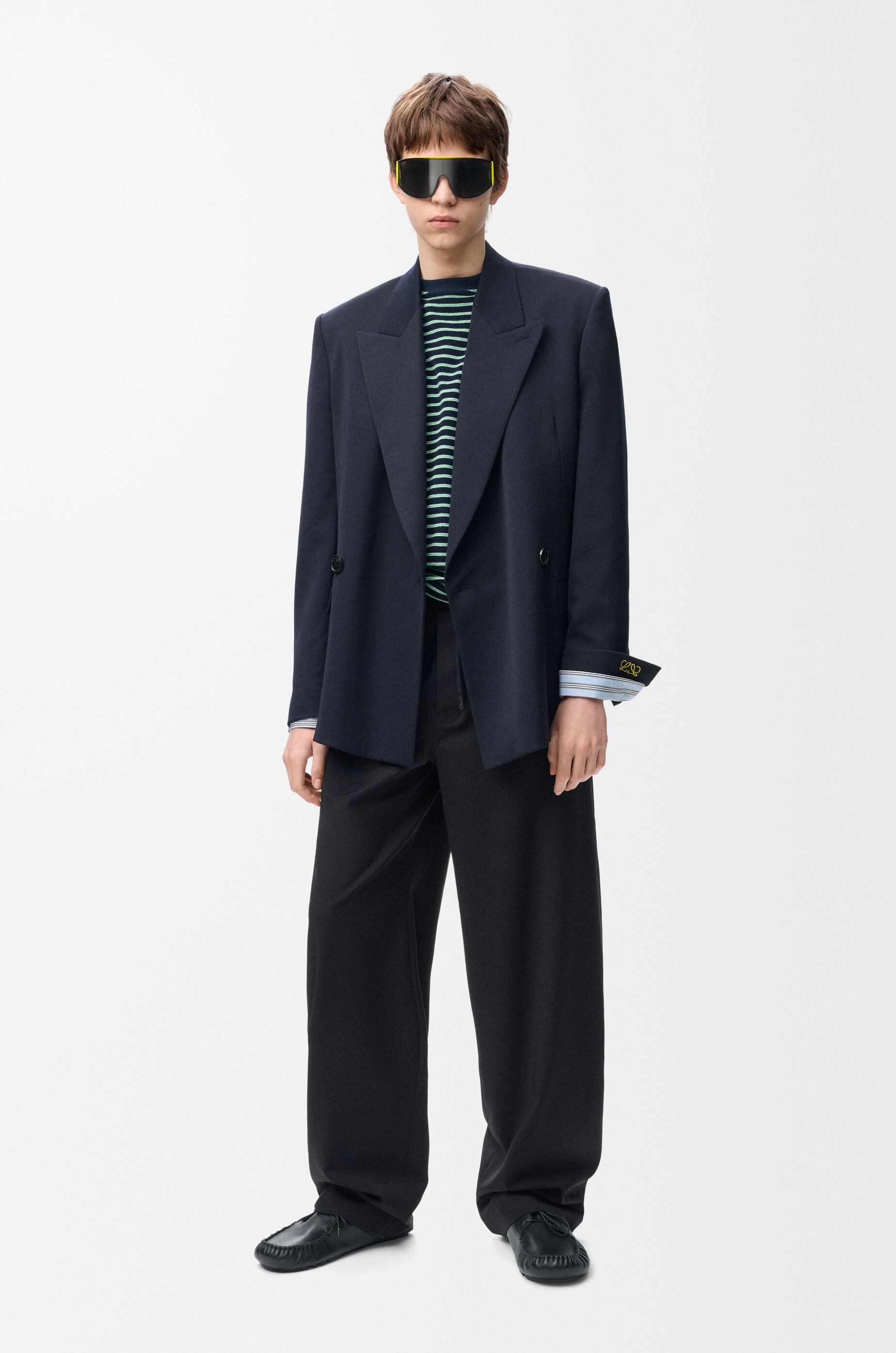 LOEWE Drawstring trousers in wool Black
