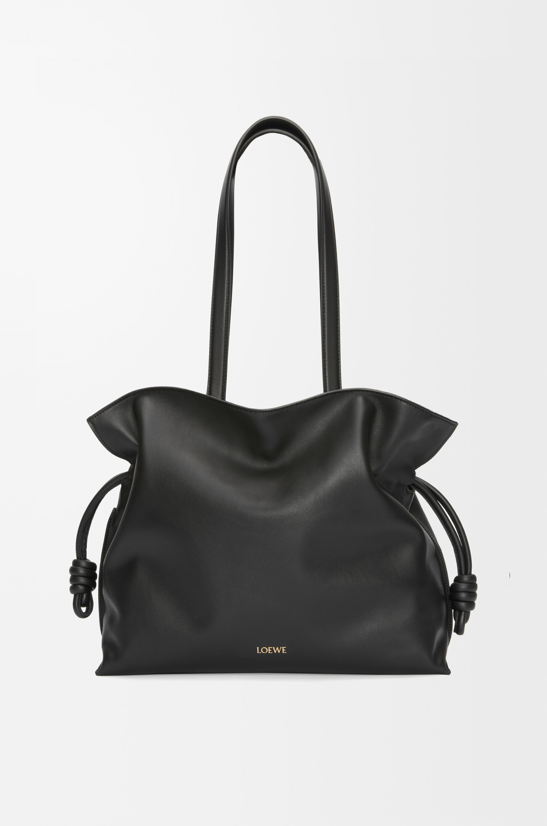 LOEWE Large Flamenco clutch in nappa calfskin Black