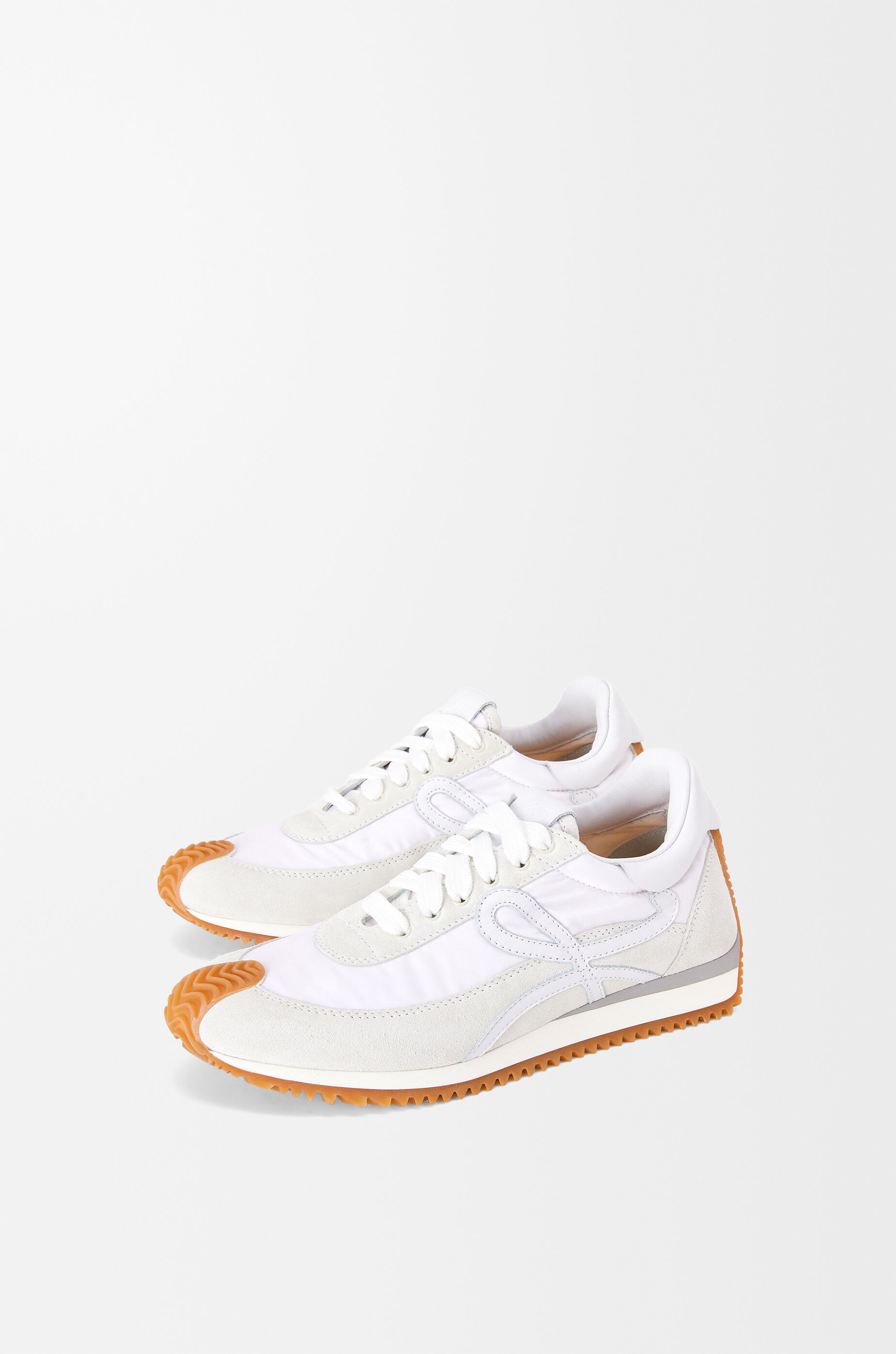LOEWE Flow Runner in nylon and suede White