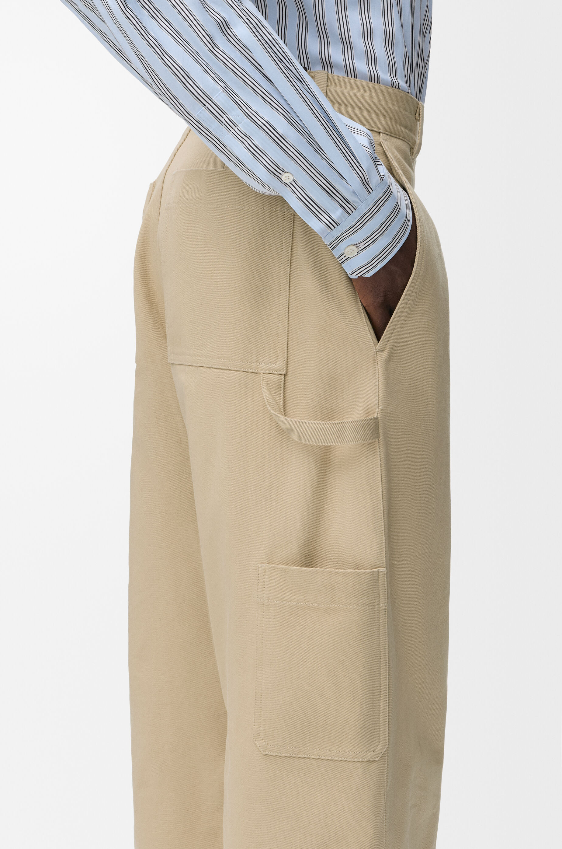 LOEWE Trousers in cotton Beige