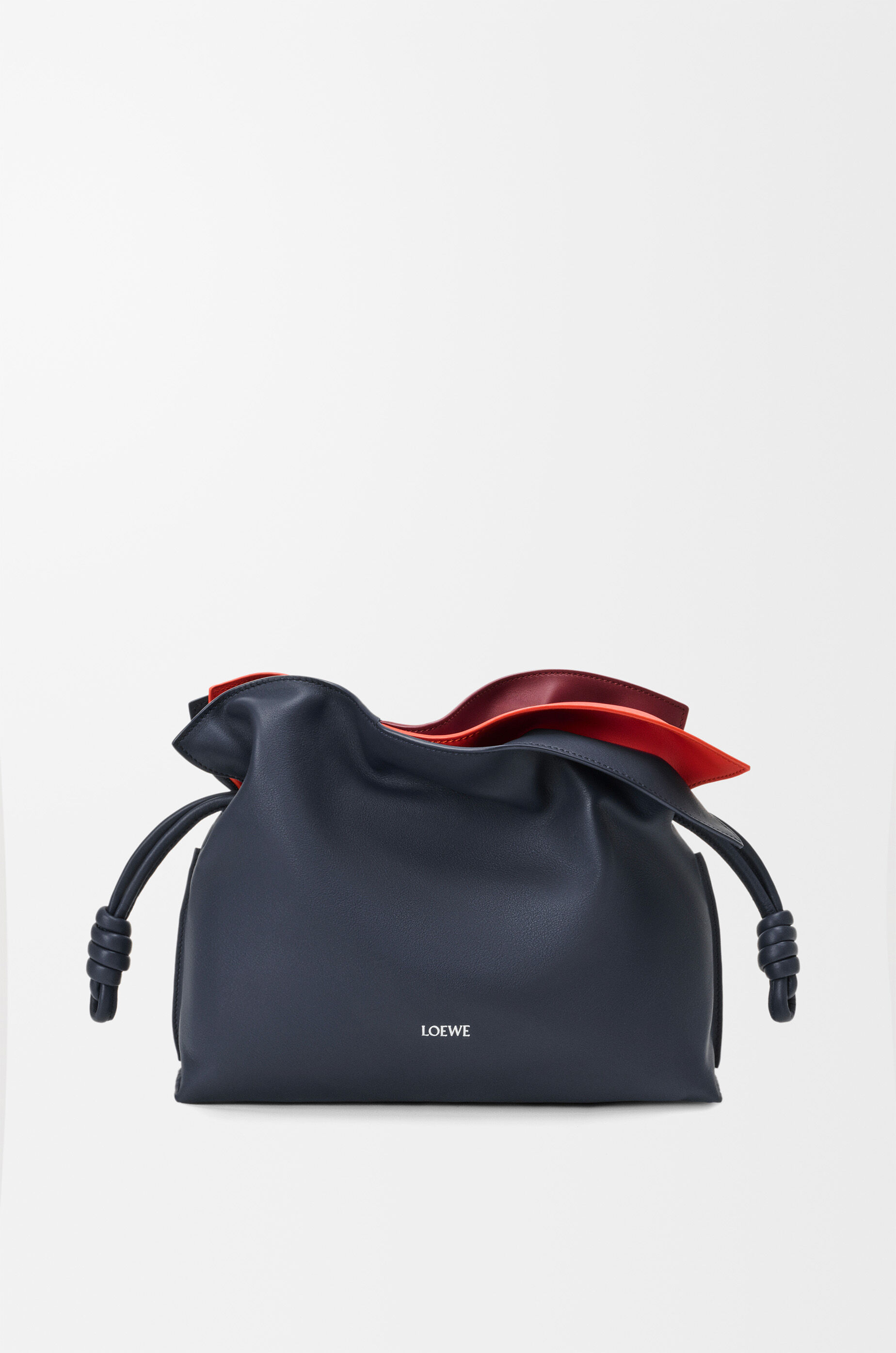 LOEWE Medium layered Flamenco clutch in nappa calfskin Multicolor  Deep Navy