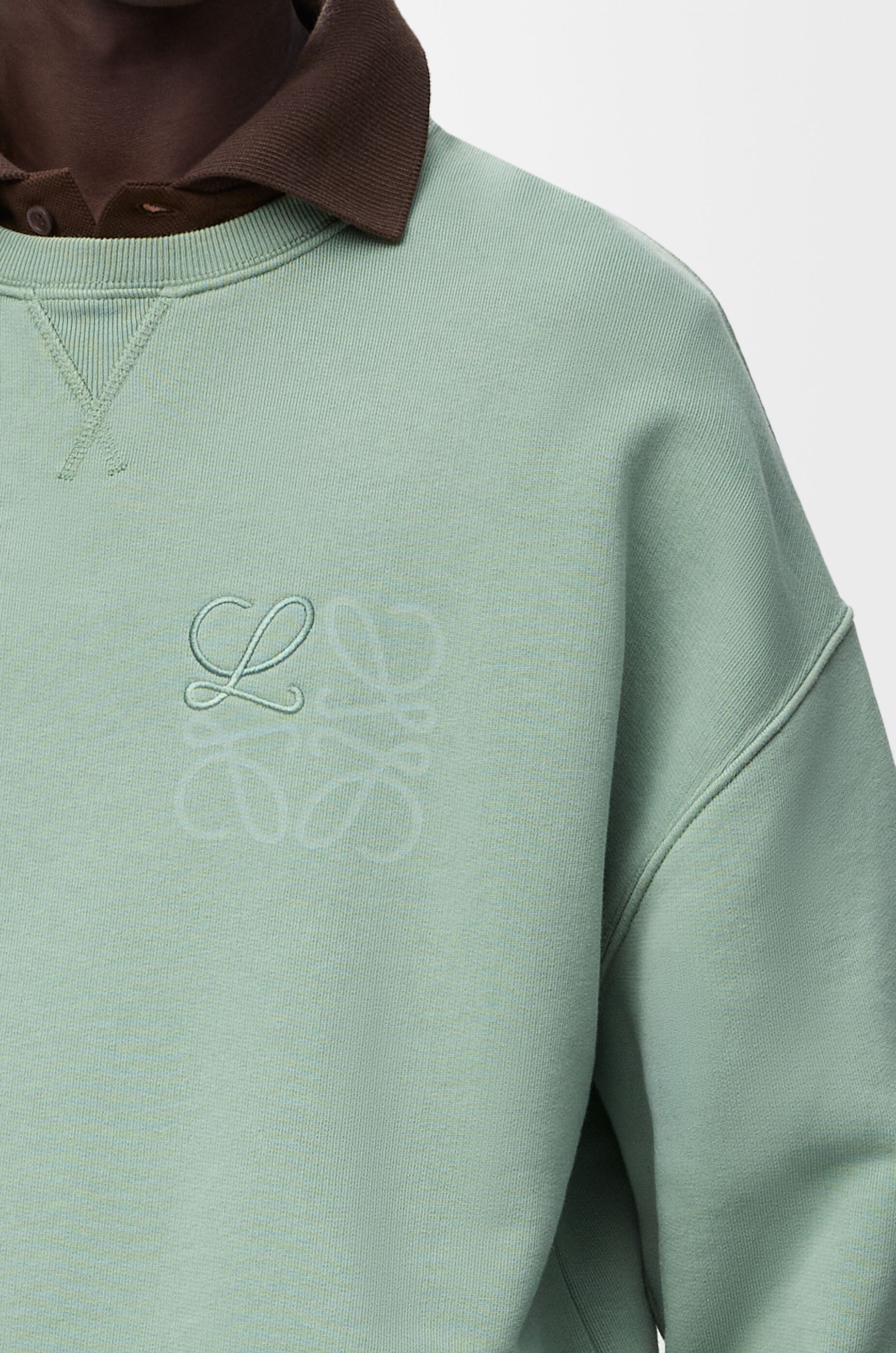 LOEWE Anagram sweatshirt in cotton Sage
