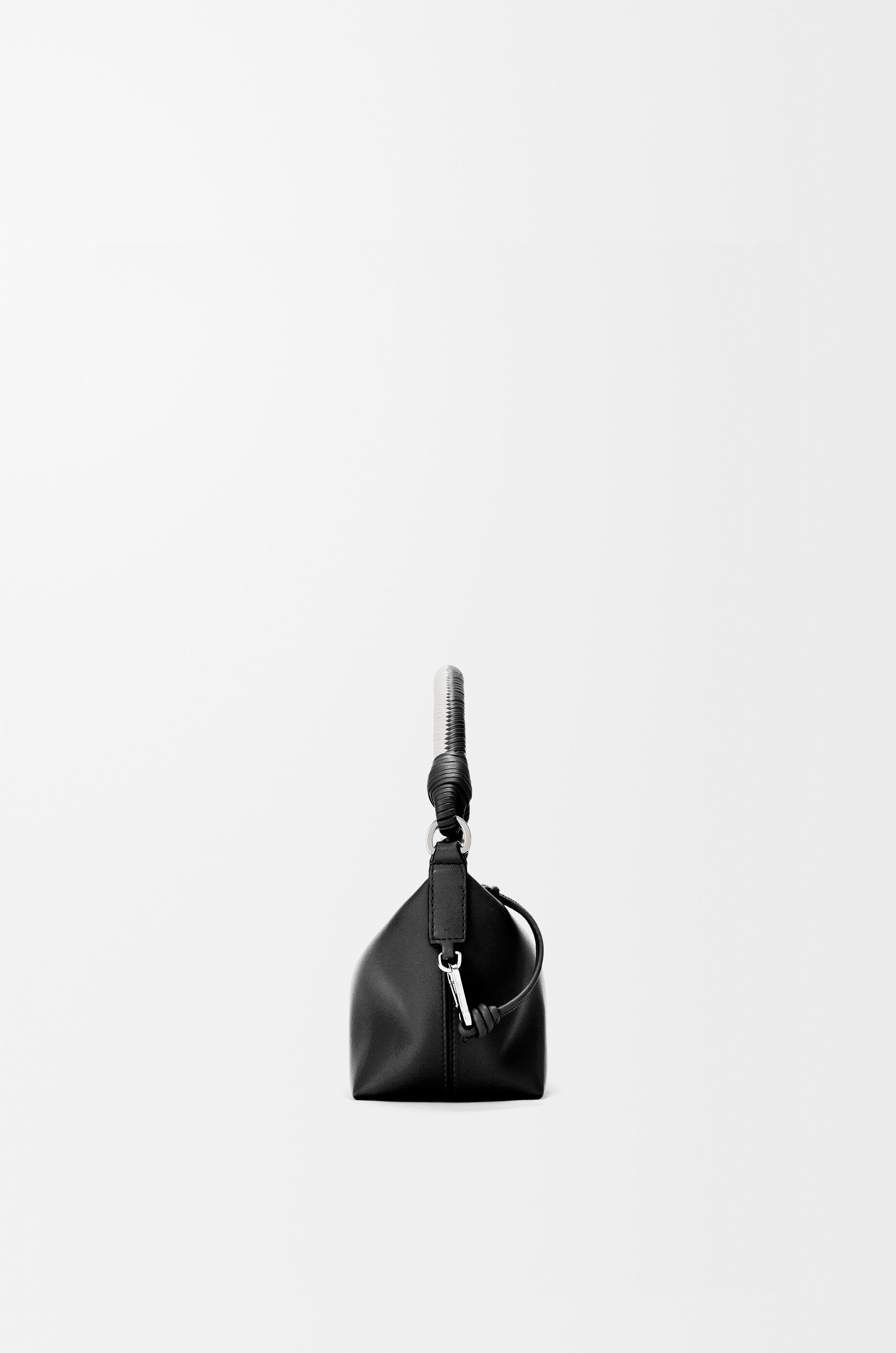 LOEWE Cala mini bag in mellow nappa lambskin Black/Soft White