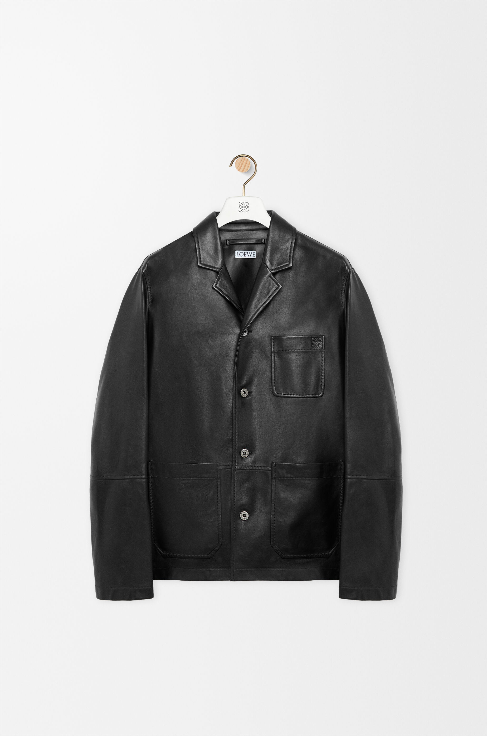 LOEWE Workwear jacket in nappa lambskin Black