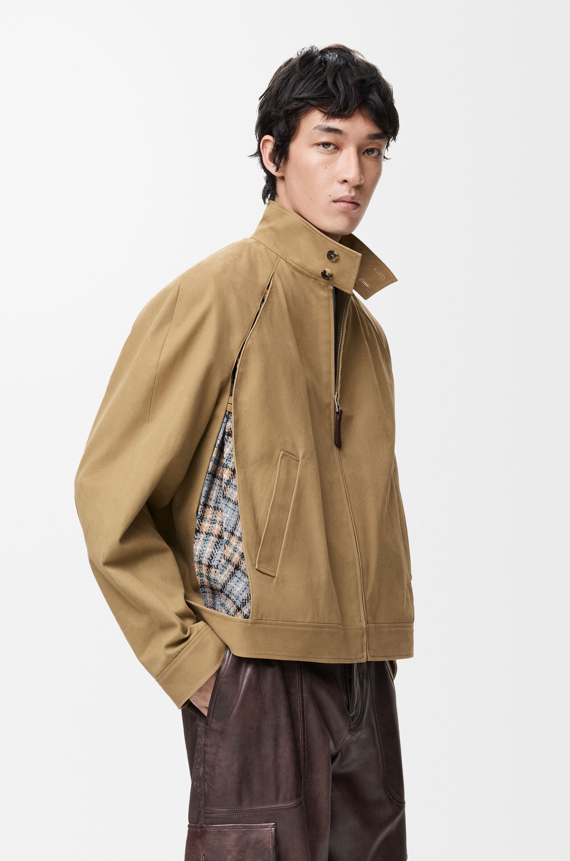 LOEWE Zip-up jacket in cotton Beige