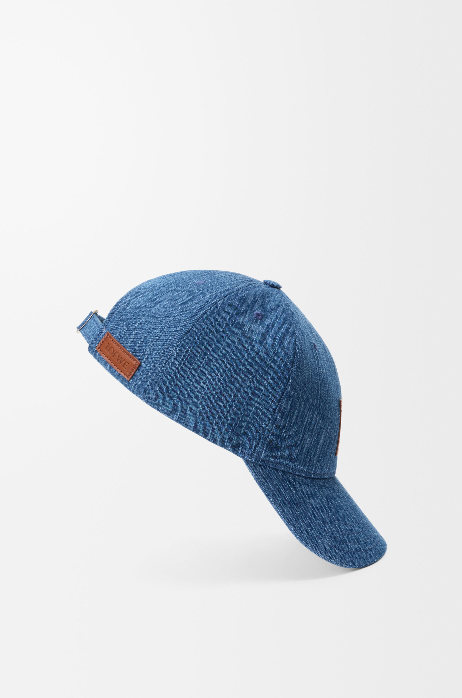 LOEWE Patch cap in denim Denim Blue