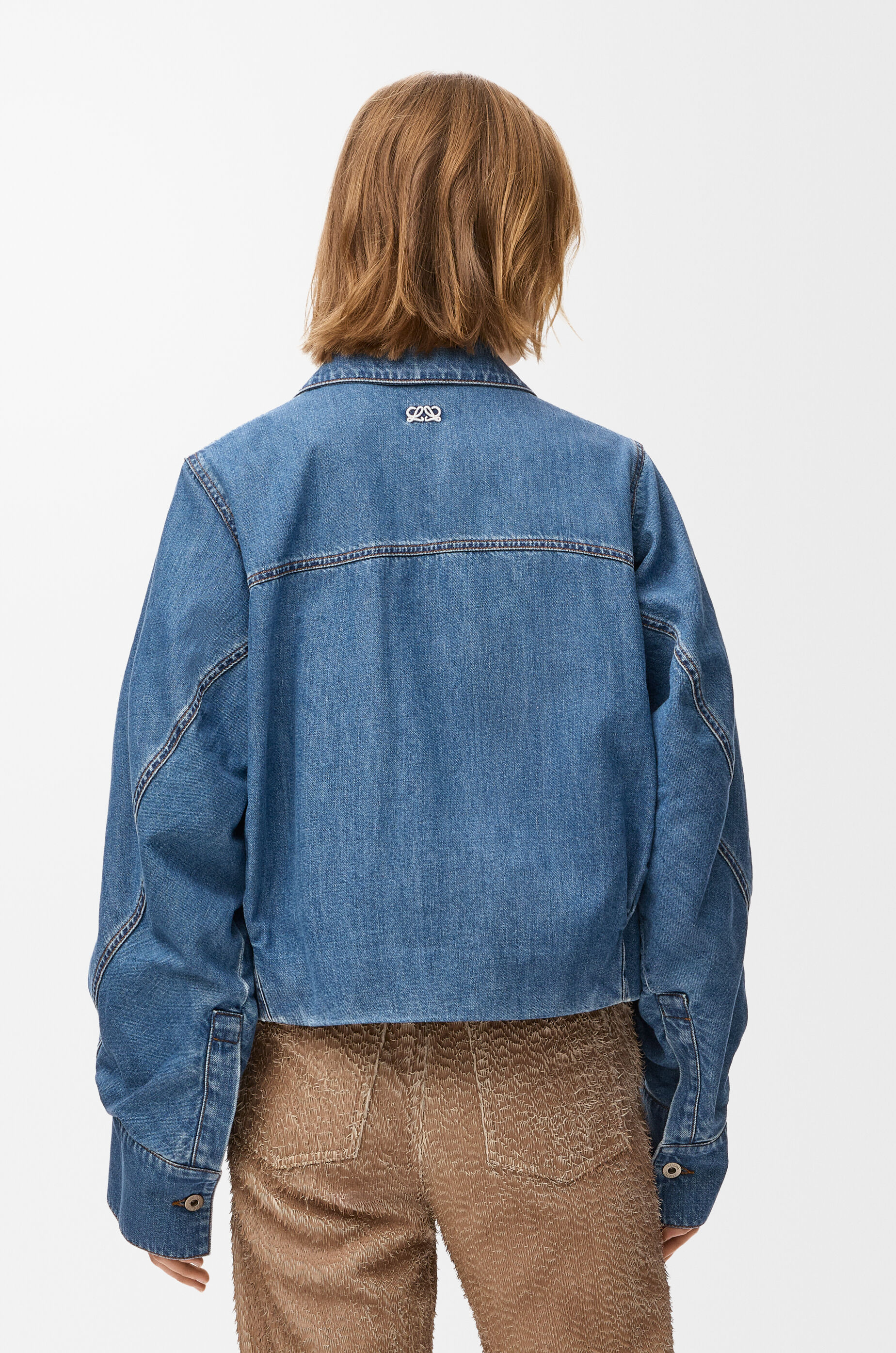 LOEWE Jacket in denim Light Blue