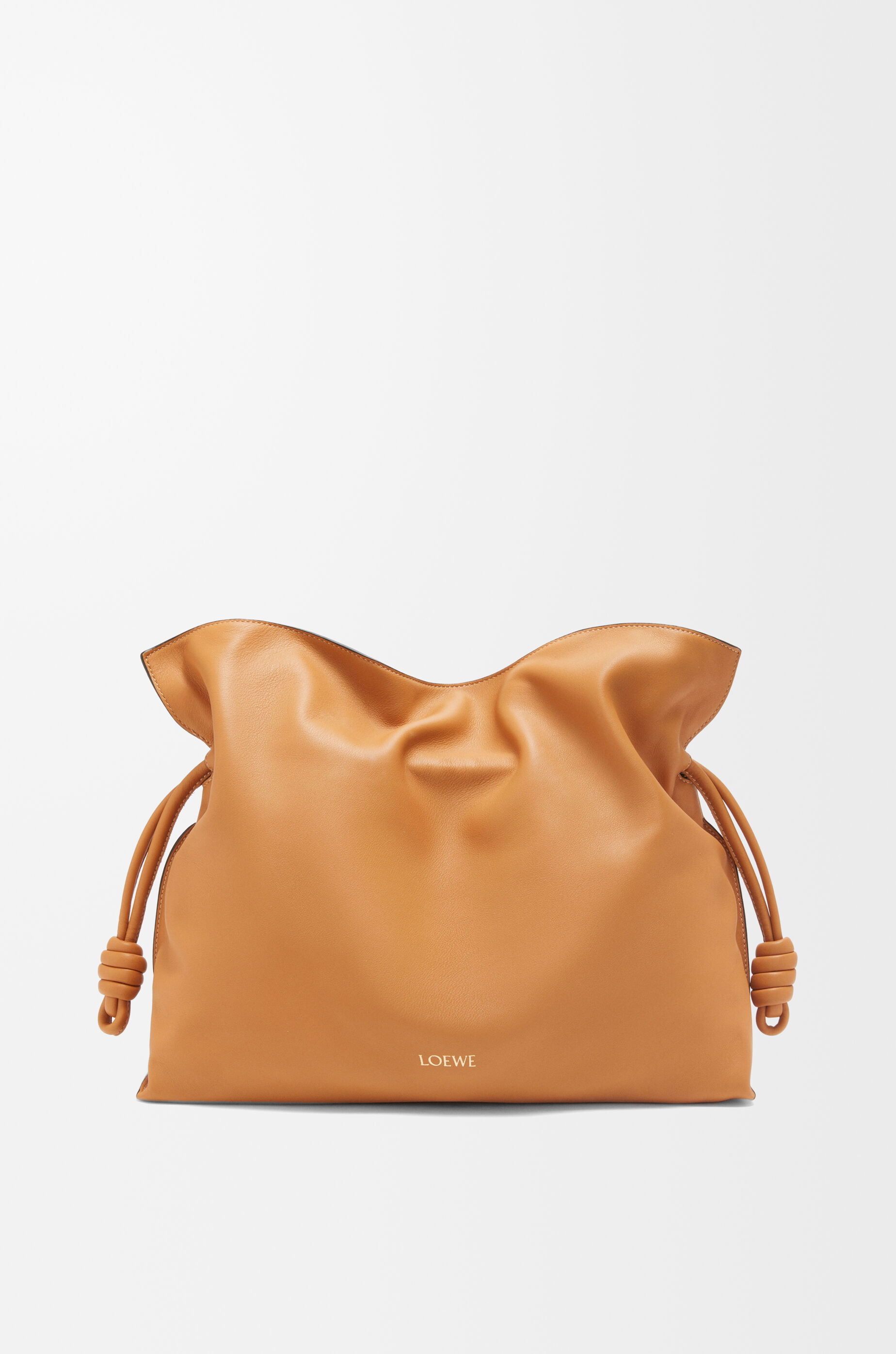 LOEWE Large Flamenco clutch in nappa calfskin Warm Desert