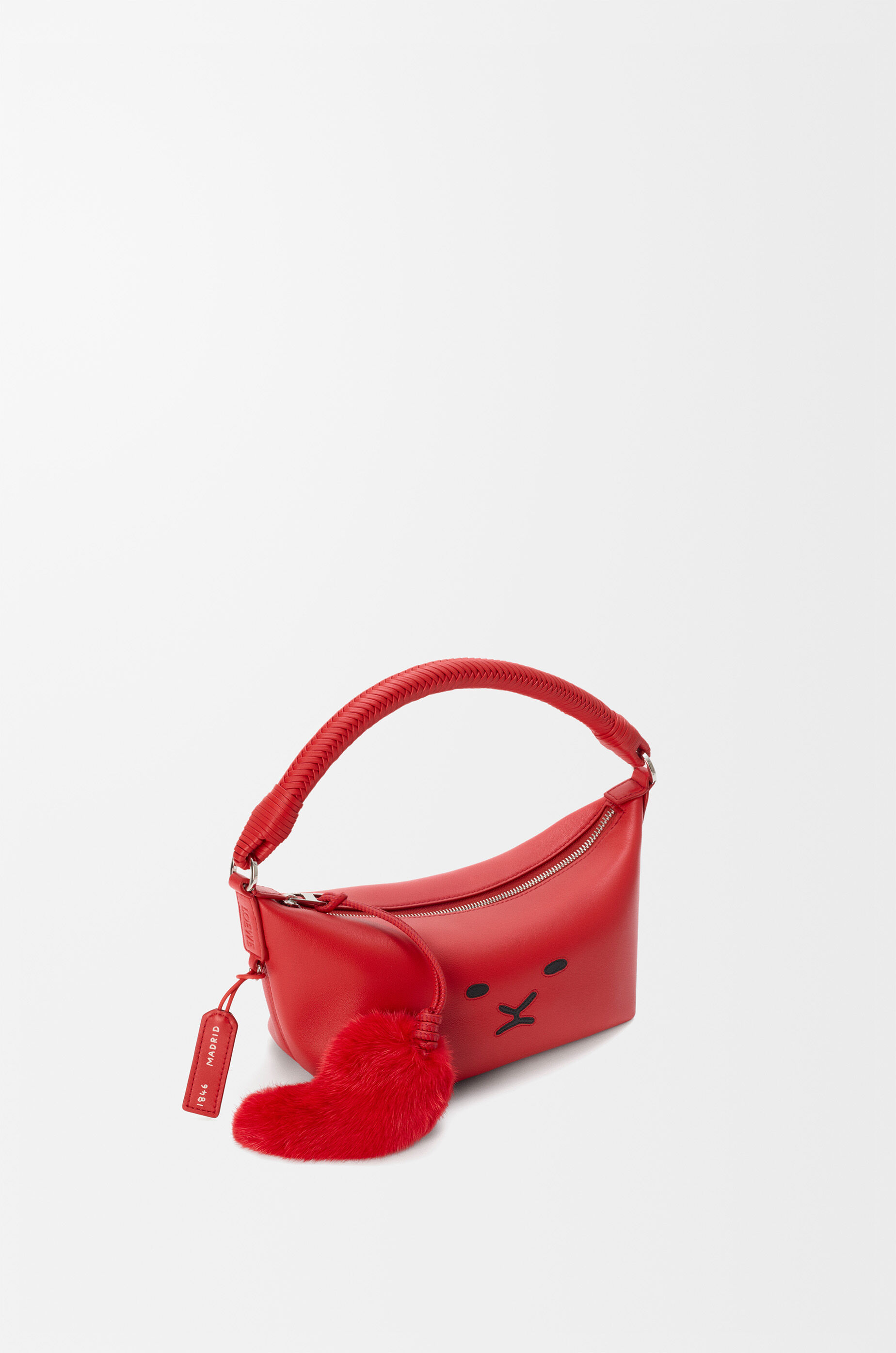 LOEWE Cala mini bag in mellow nappa lambskin Red