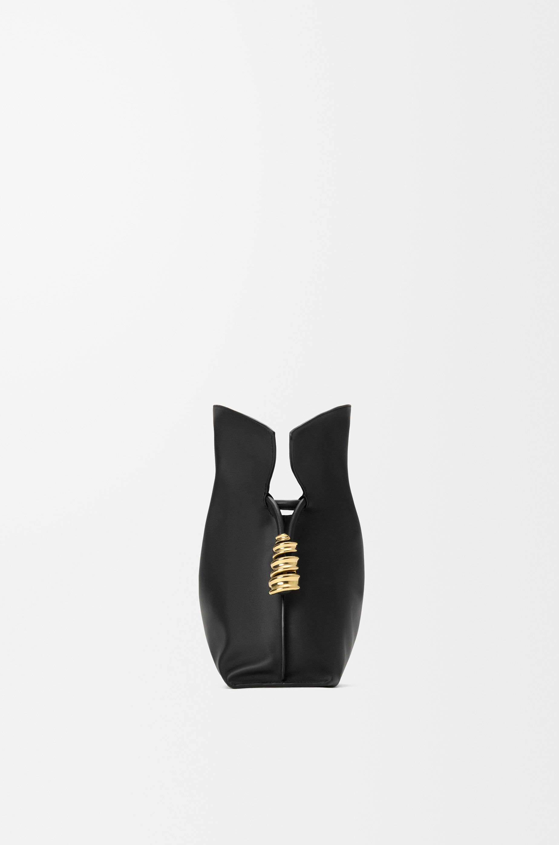 LOEWE Medium Coil Flamenco clutch in nappa calfskin Black