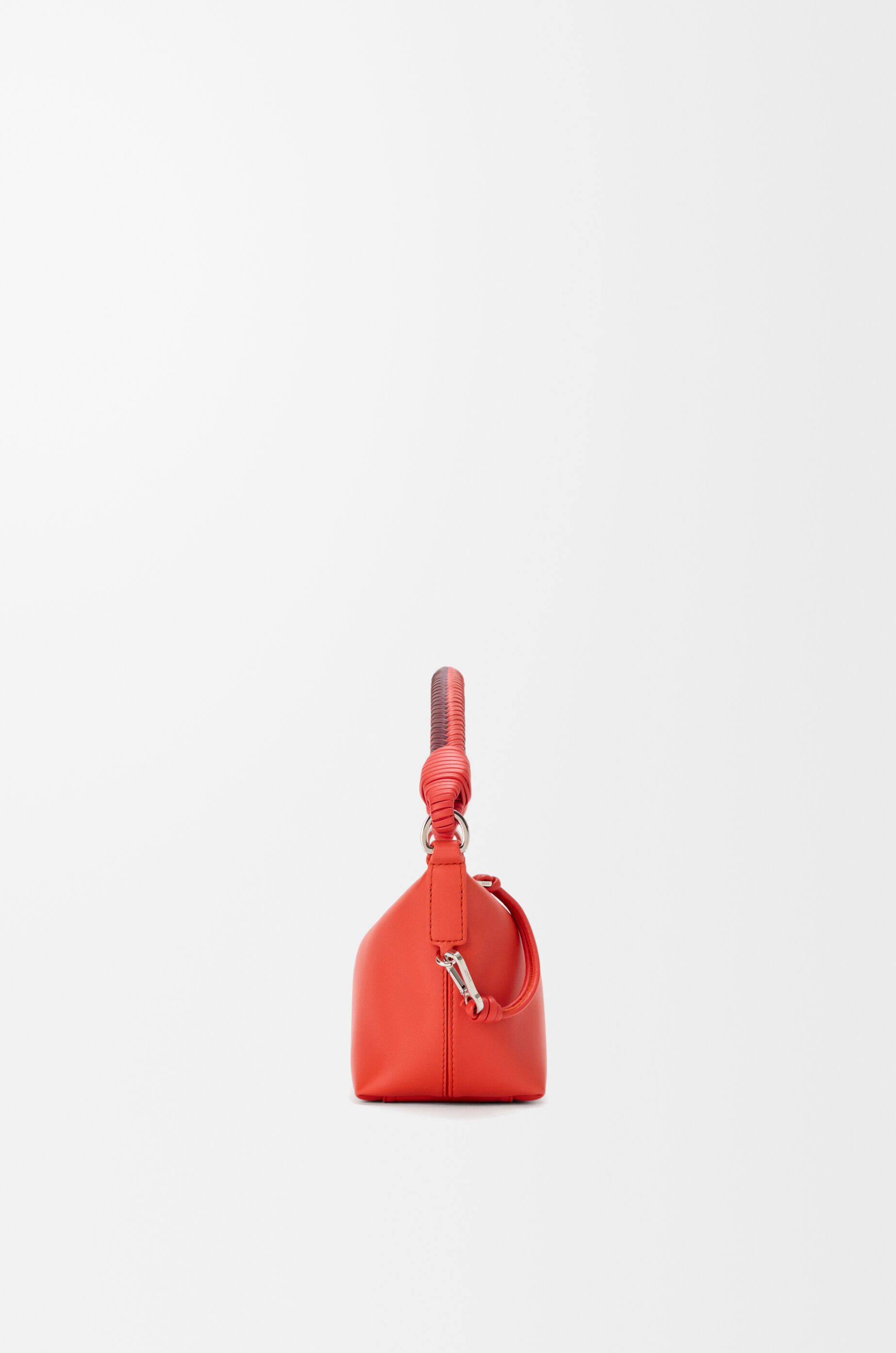 LOEWE Cala mini bag in mellow nappa lambskin Sunrise Orange/Pink Copper Red