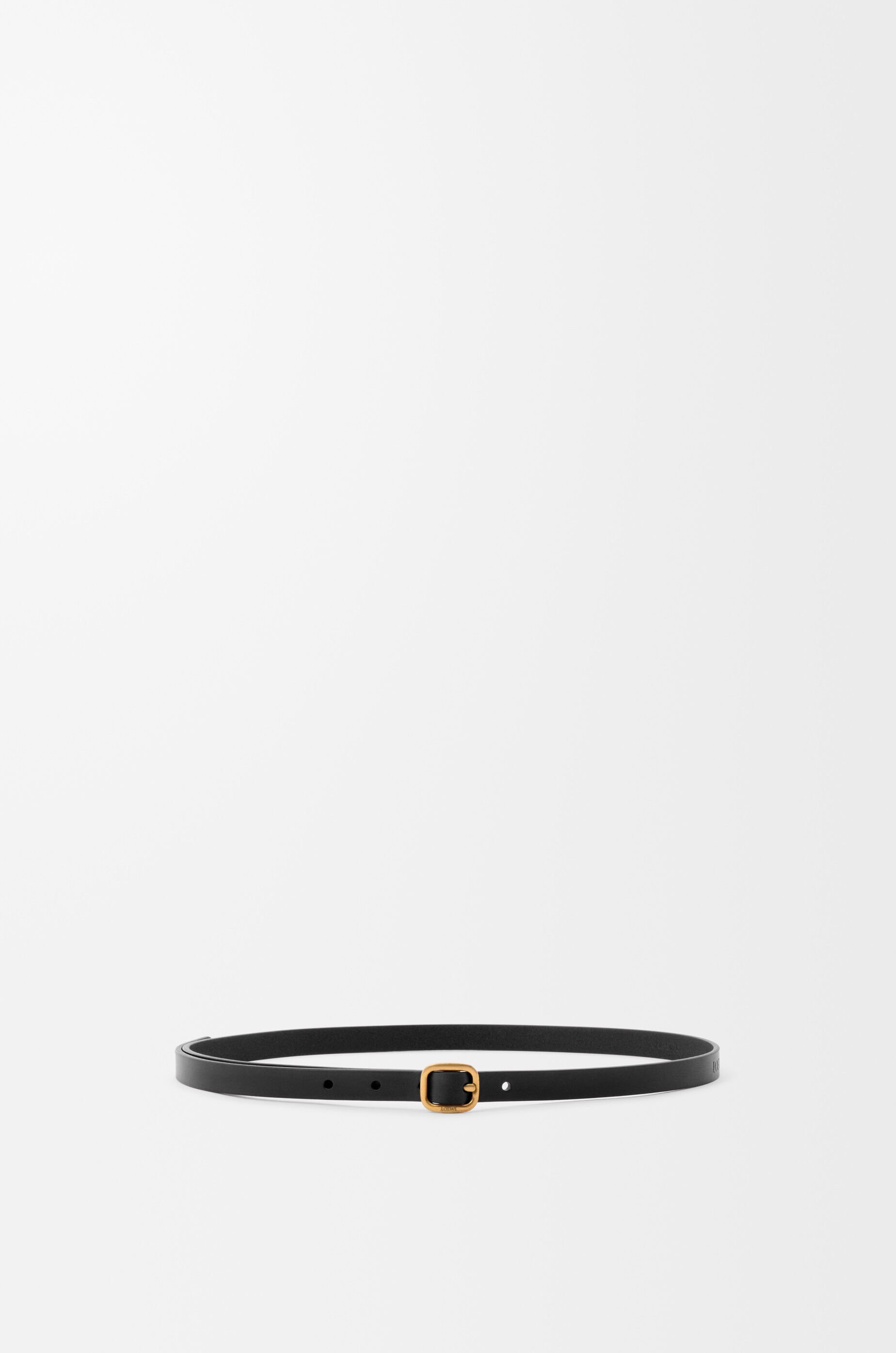 LOEWE Rounded soft belt in classic calfskin Black